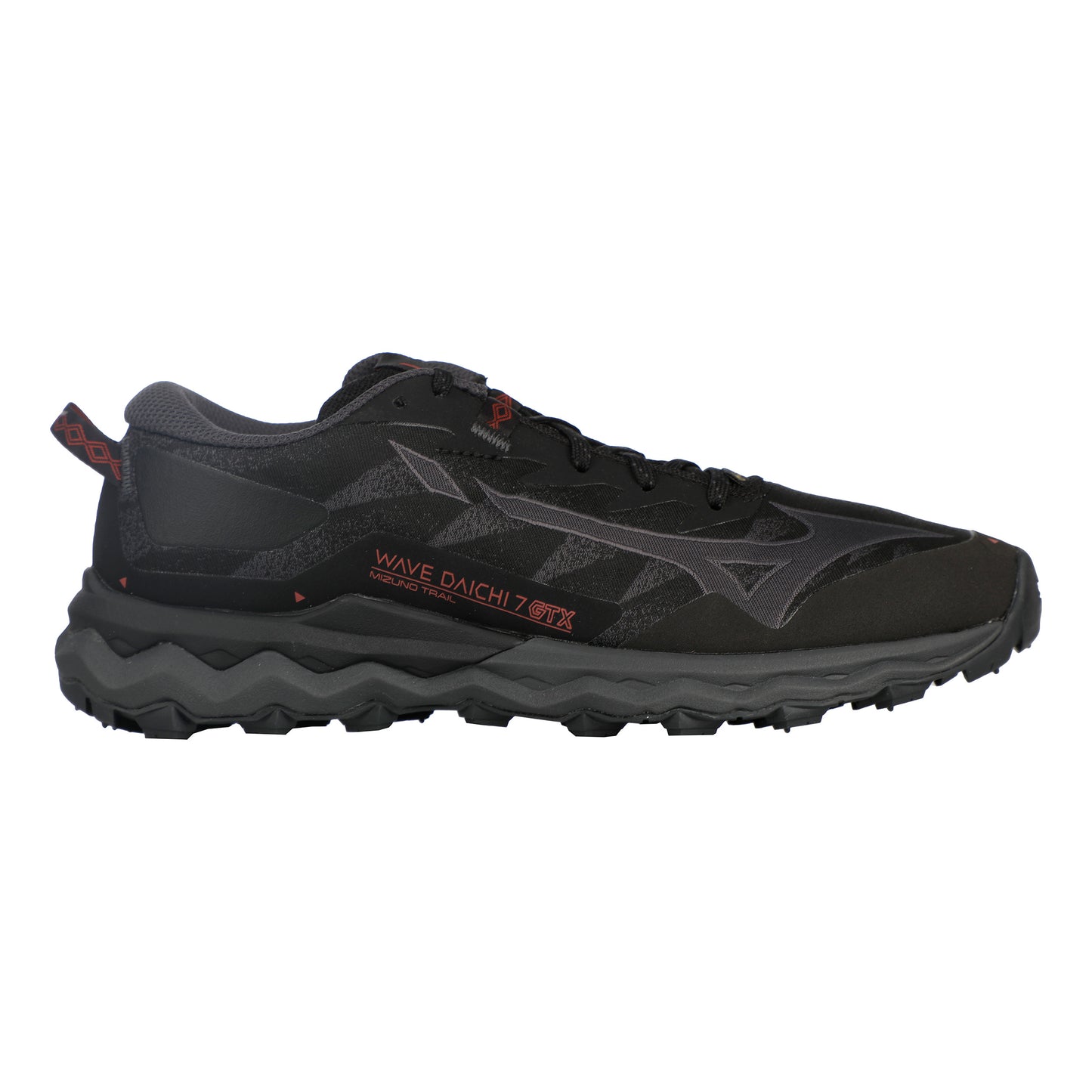 Mizuno Wave Daichi 7 GTX Chaussure Trail Femmes-Noir,Gris Foncé