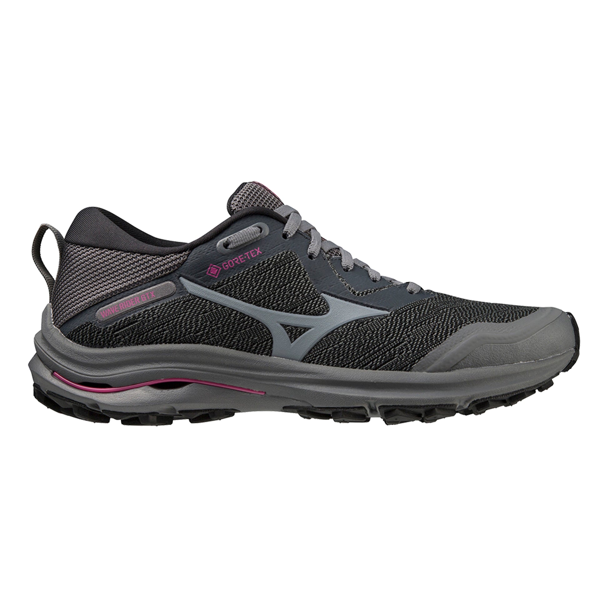 Mizuno Wave Rider GTX Trailschoen Dames-Grijs,Wit