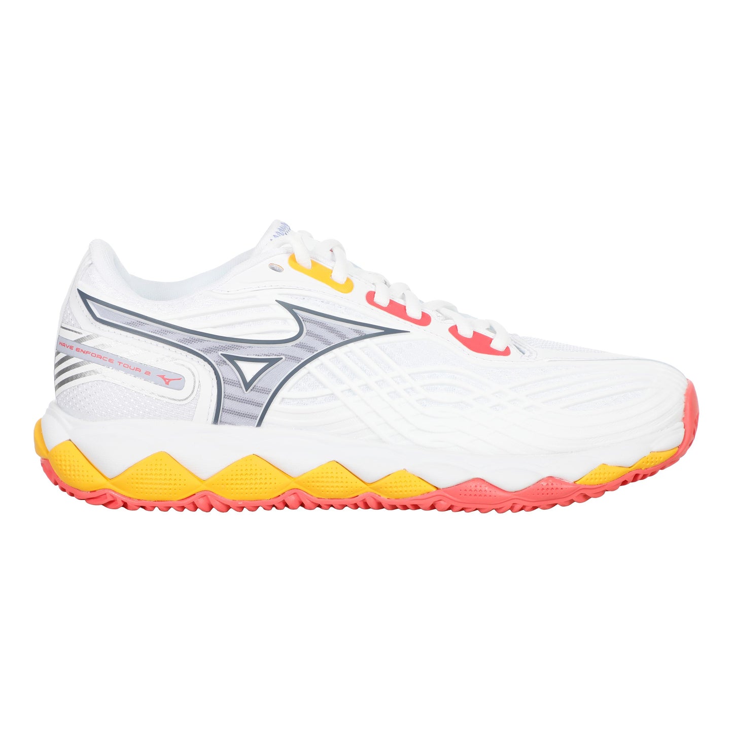 Mizuno Wave Enforce Tour 2 Gravelschoen Dames-Wit,Lichtblauw