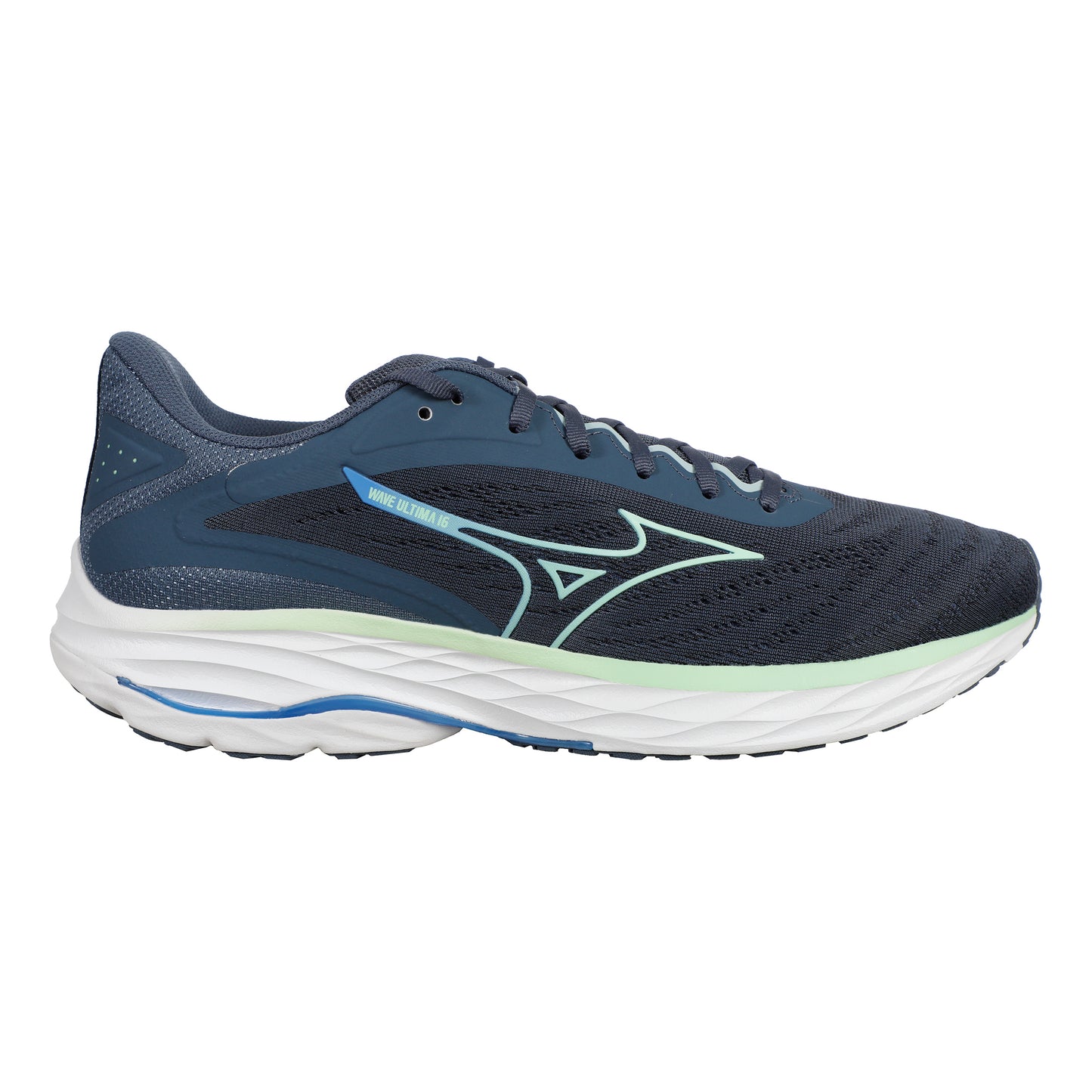 Mizuno Wave Ultima 16 Chaussure de running sans stabilisateurs Hommes - bleu foncé, mint