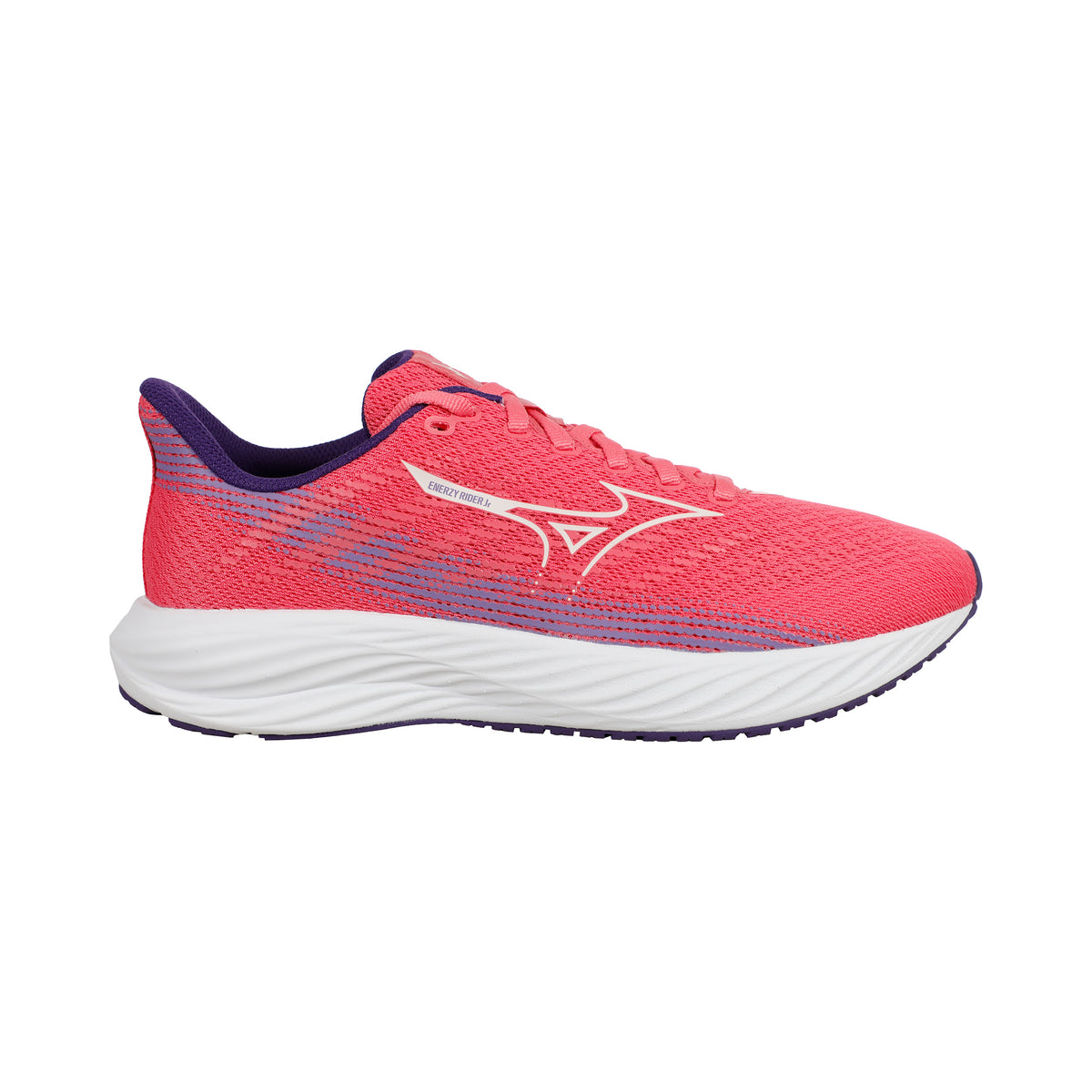 Mizuno Enerzy Rider Jnr  Chaussure de running sans stabilisateurs Enfants - rosé, blanc