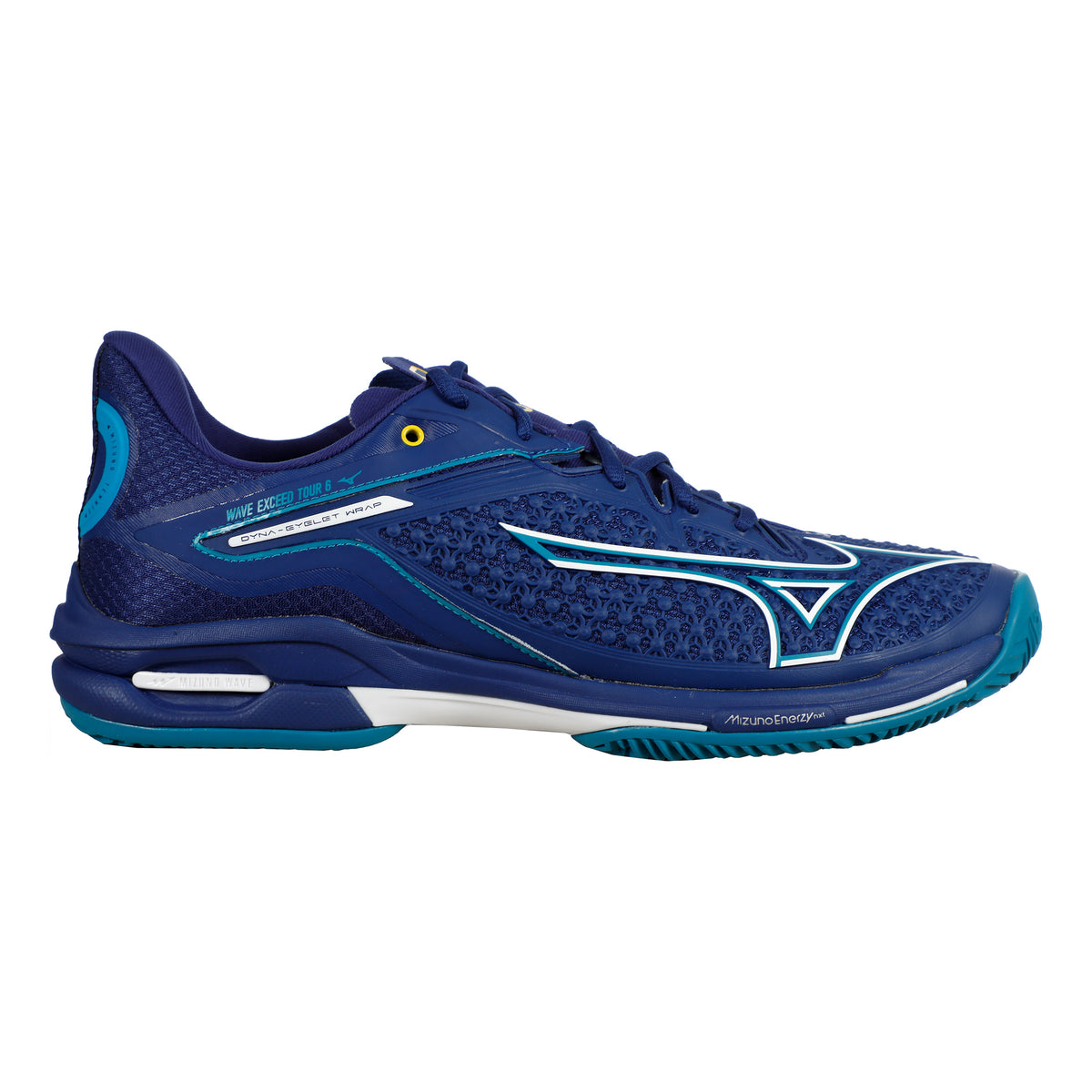 Mizuno Wave Exceed Tour 6 Gravelschoen Heren - blauw, wit