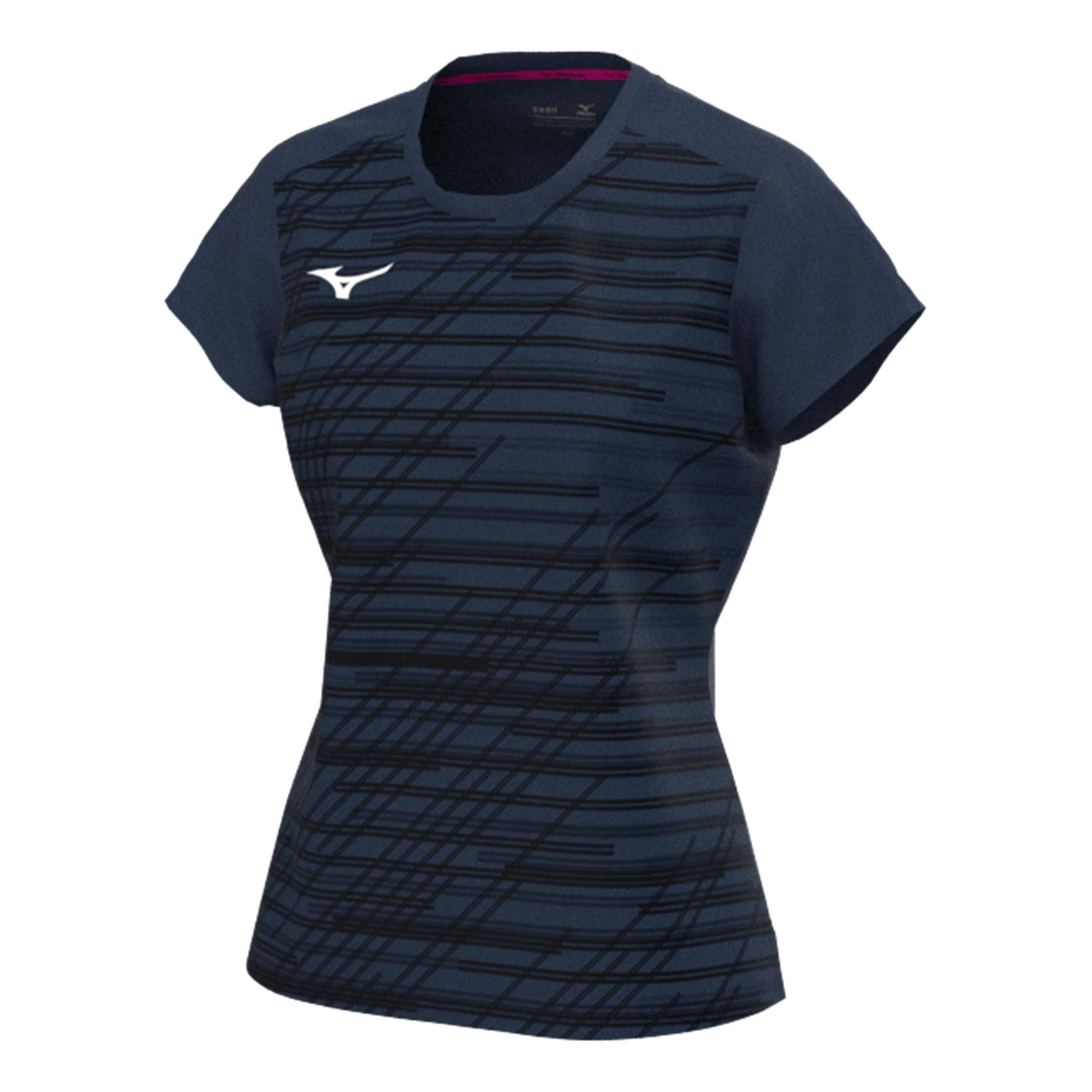 Mizuno Chiba T-shirt Femmes-Bleu Foncé