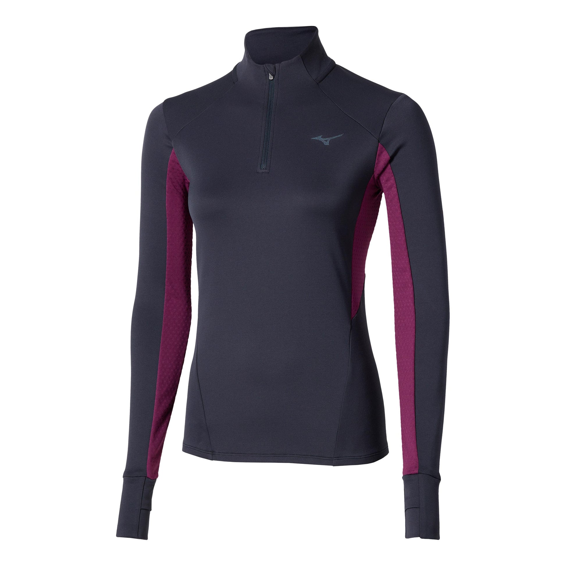 Mizuno Active Warmalite Half Zip Hardloopshirt Dames-Blauw