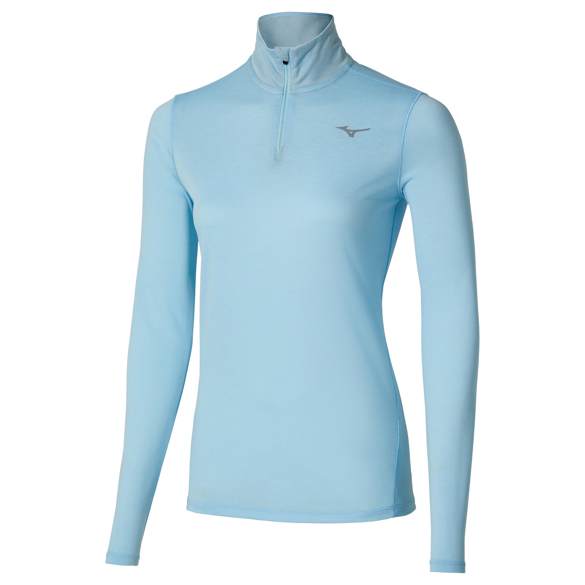 Mizuno Core Impulse Half Zip Hardloopshirt Dames-lichtblauw