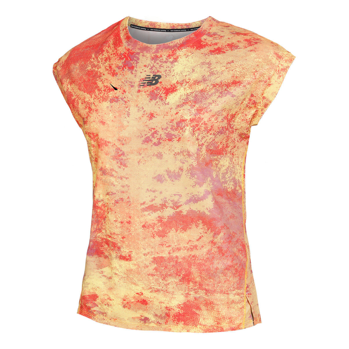 New Balance Printed AT Nvent Hardloopshirt Dames - oranje, rood
