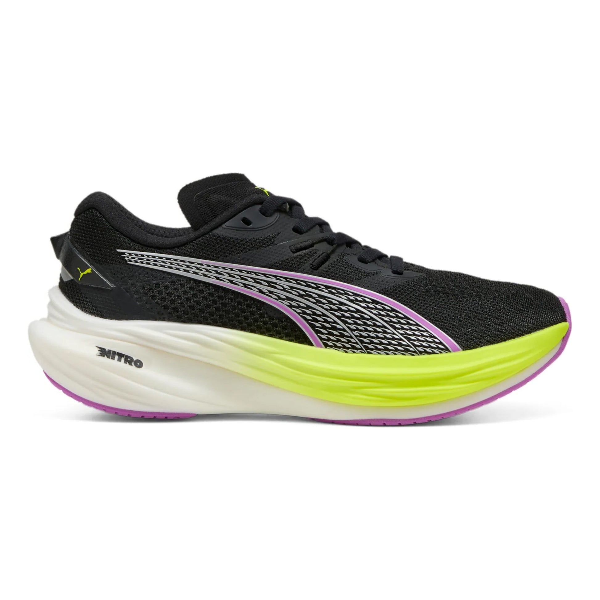 Puma Deviate Nitro 3 Neutrale Schoen Dames-Zwart,Geel