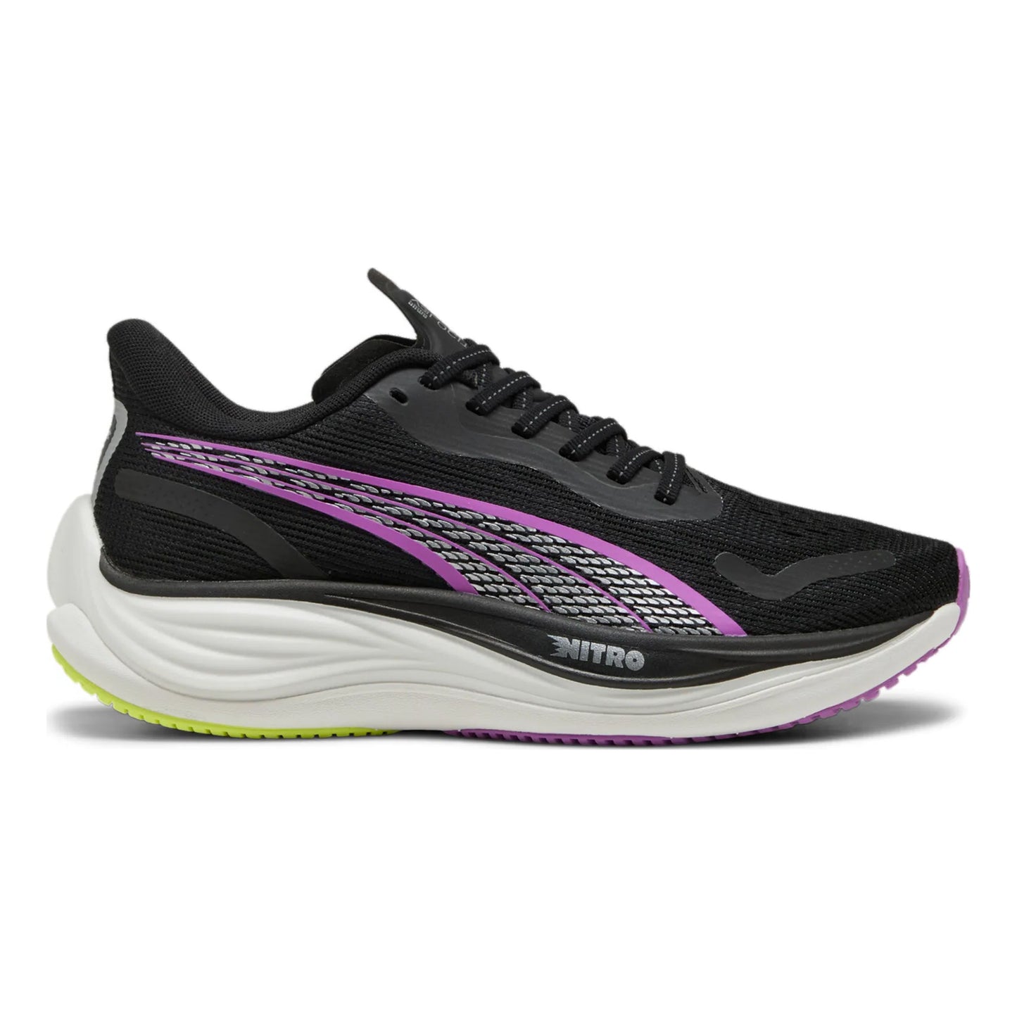 Puma Velocity Nitro 3 Neutrale Schoen Dames-Zwart,Paars