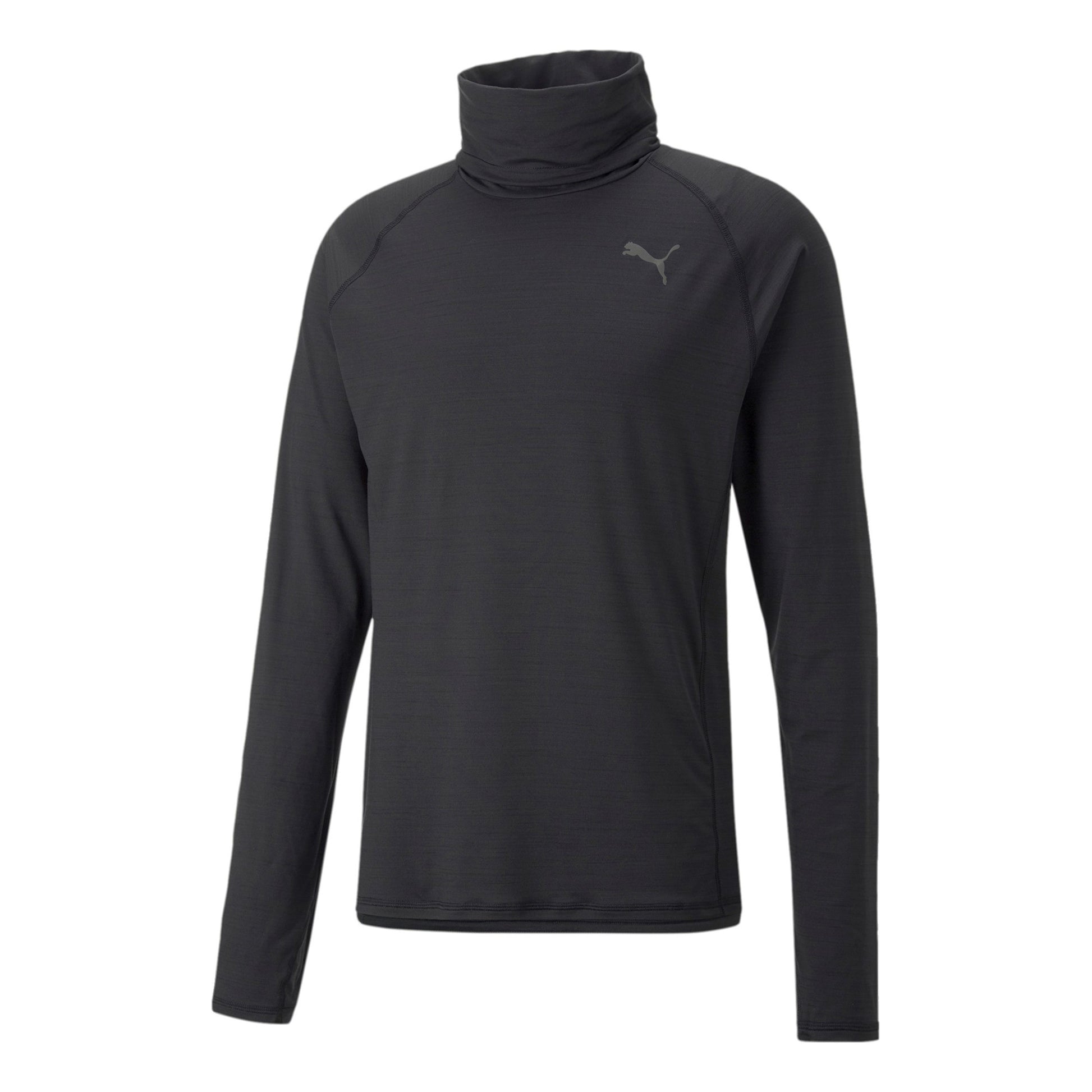 Puma Cloudspun High Neck Longsleeve Heren-Zwart