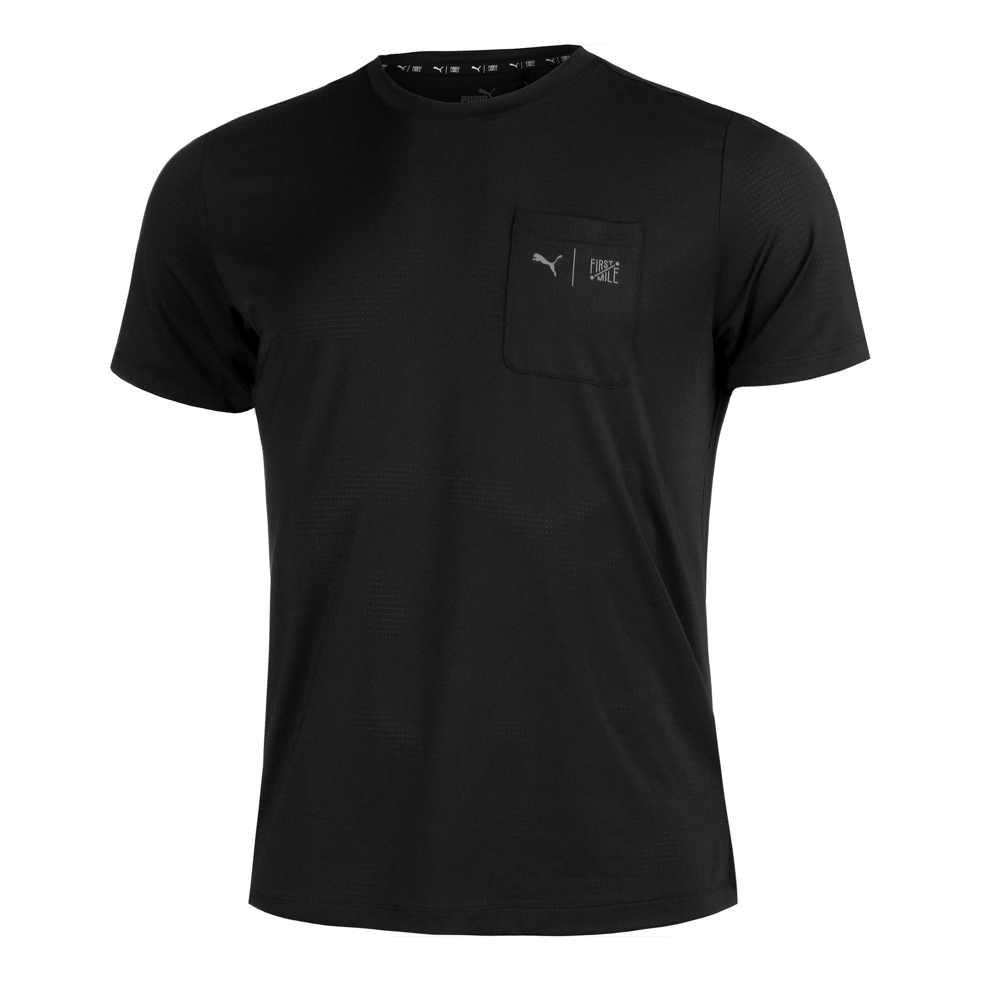 Puma First Mile Hardloopshirt Heren-Zwart