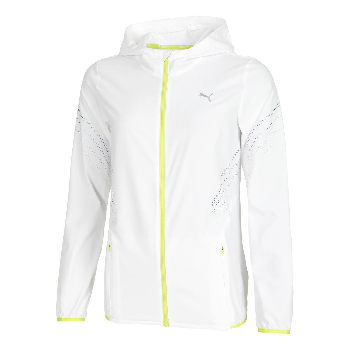 Puma Run Ultraweave Hooded Hardloopjas Dames - wit,