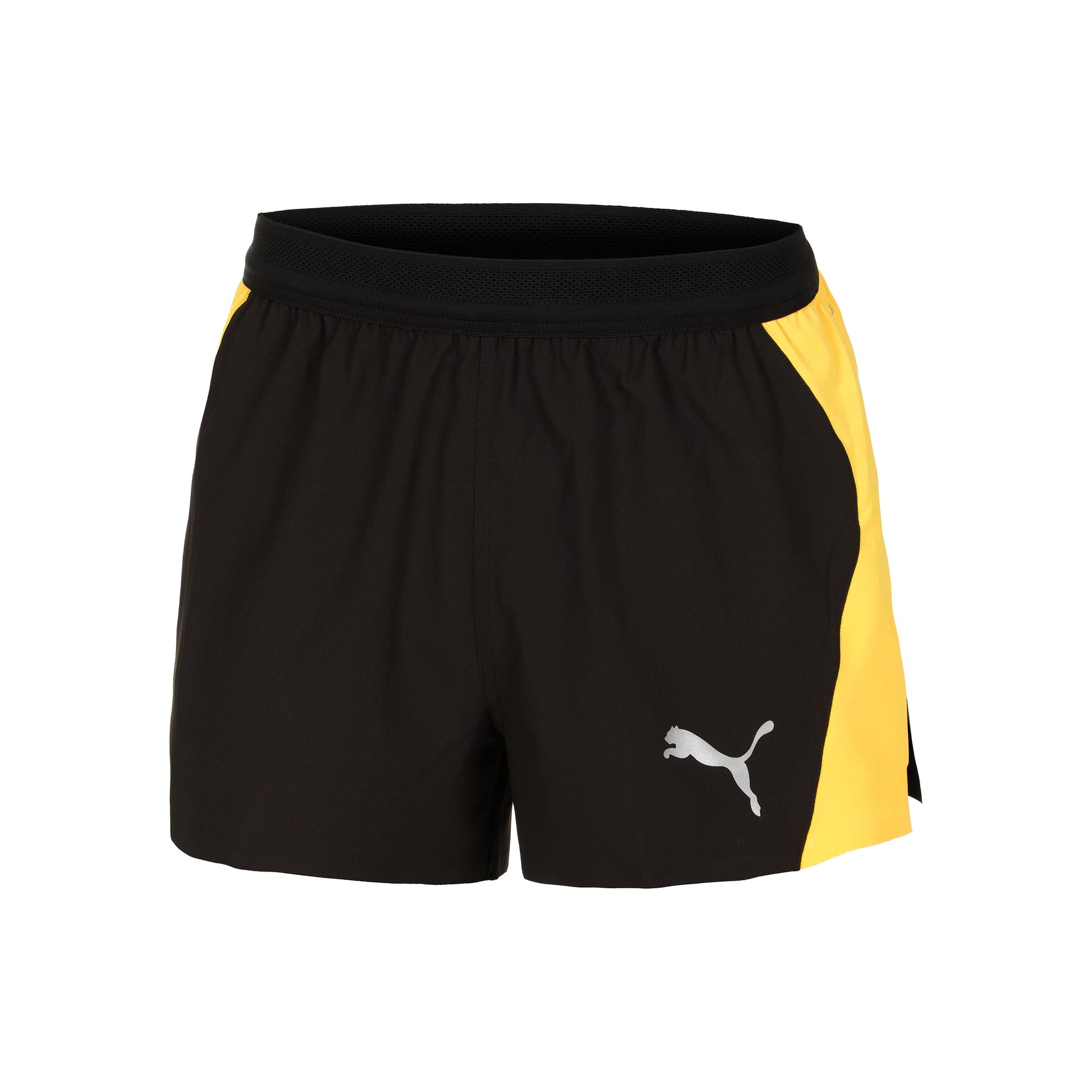 Puma Run Ultraweave Velocity 3in Split Hardloopshorts Heren - zwart, geel