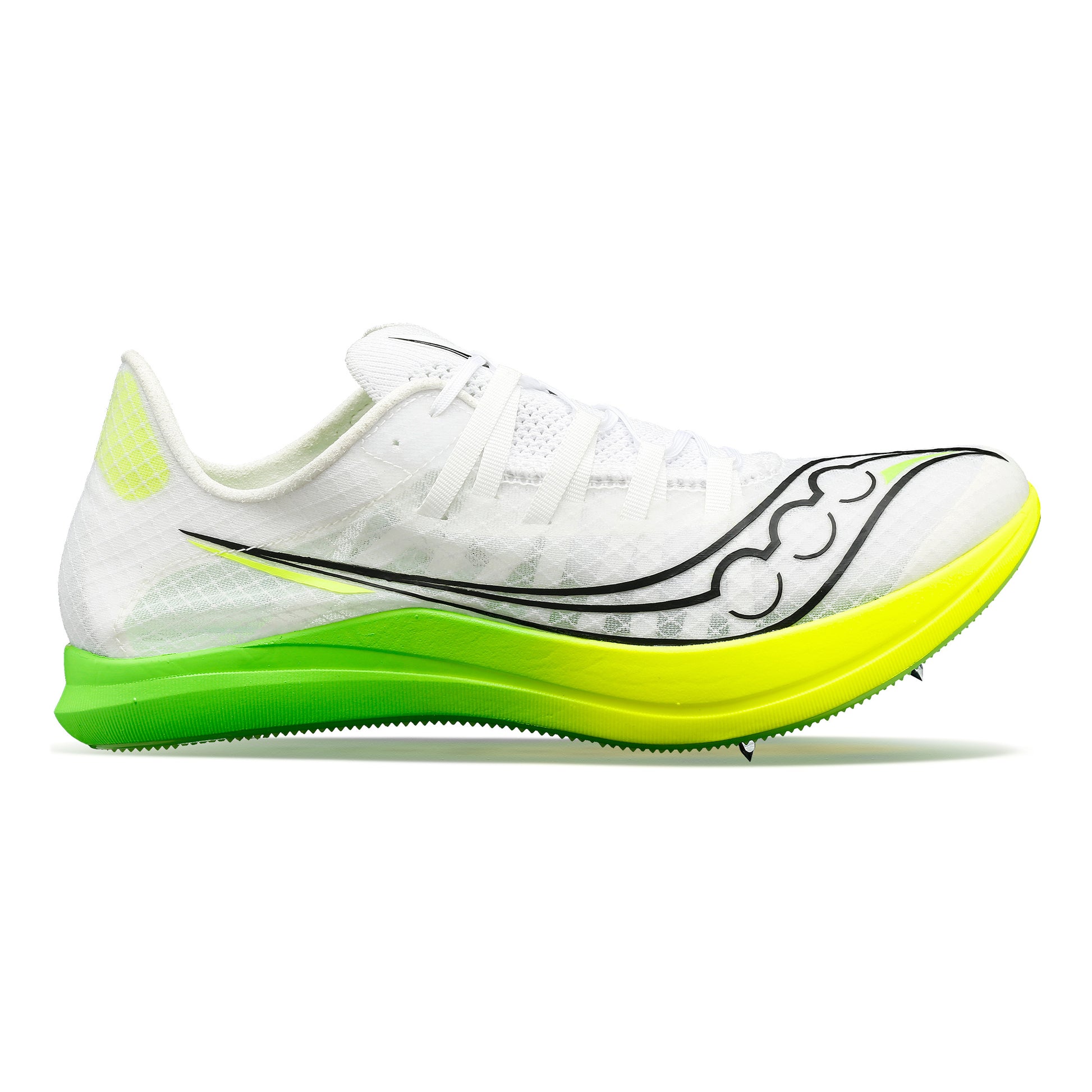 Saucony Terminal VT Spikes Dames-Wit,Neongroen