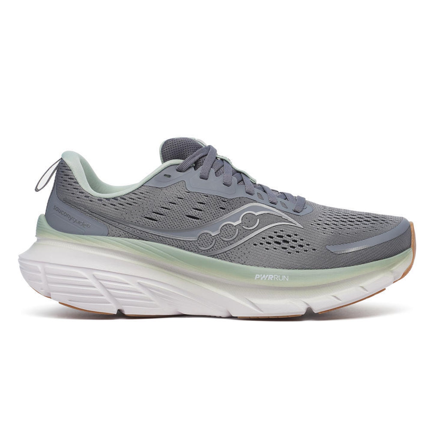 Saucony Guide 18 Chaussure de running avec stabilisateurs Hommes - gris, vert clair