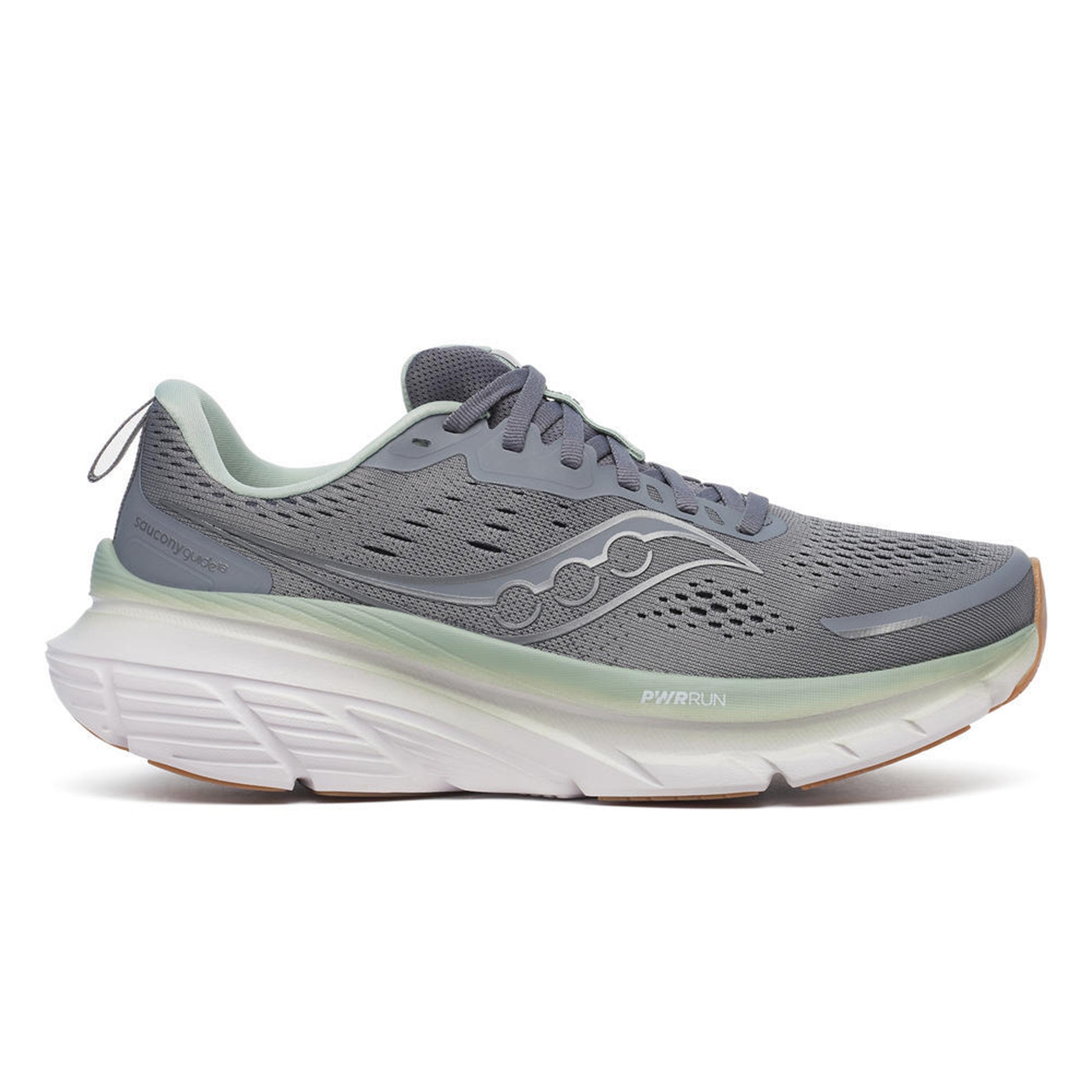 Saucony Guide 18 Chaussure de running avec stabilisateurs Hommes - gris, vert clair
