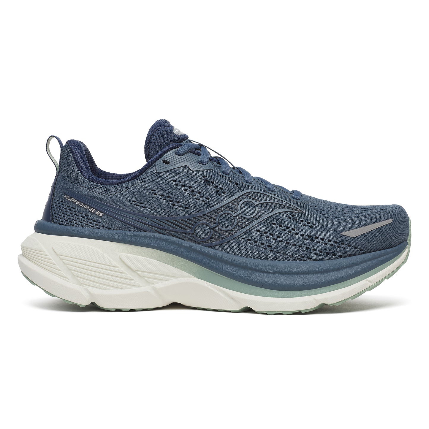 Saucony Hurricane 25 Stabiliteitsschoen Heren-blaugrau, lichtgroen