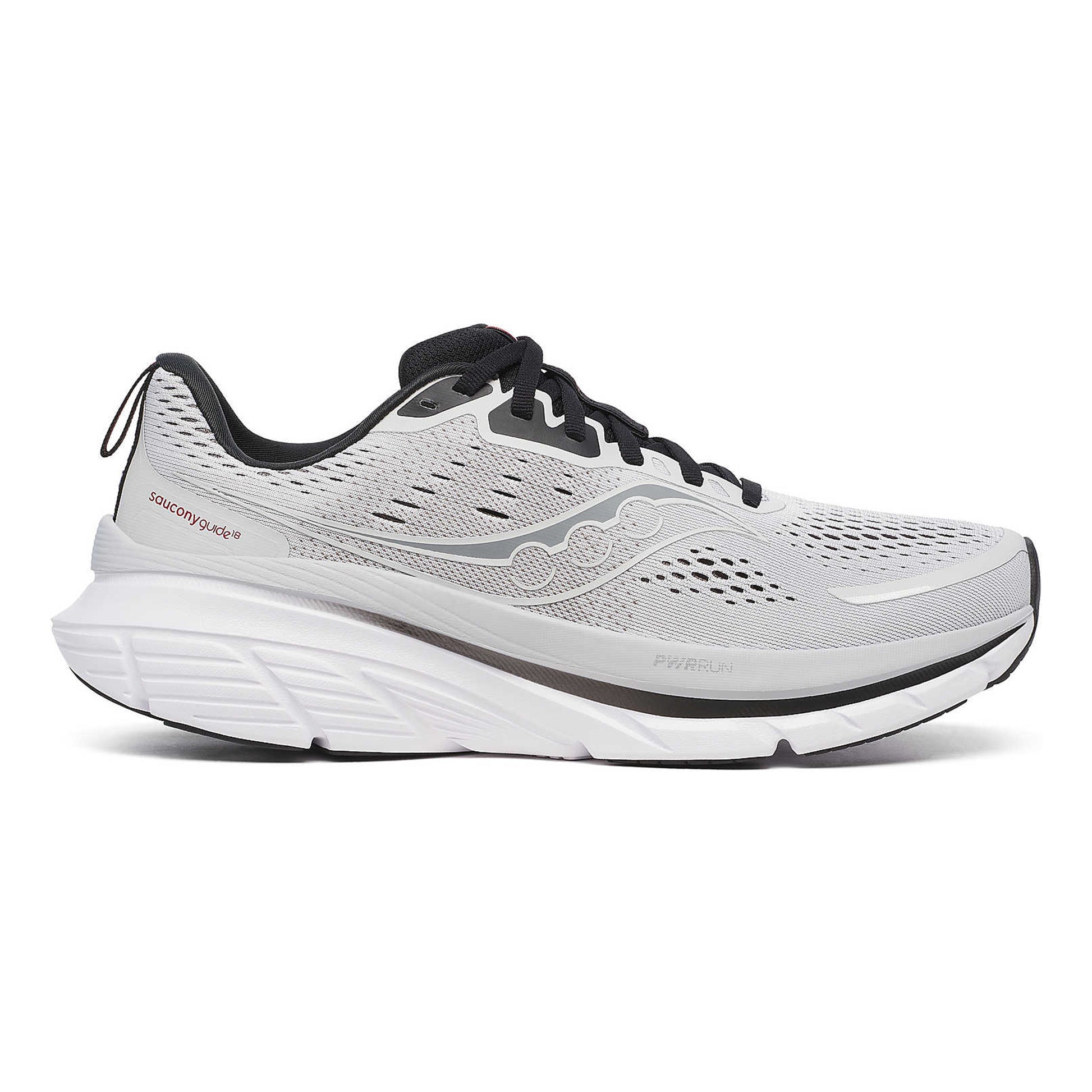 Saucony Guide 18 Stabiliteitsschoen Heren-Wit,Zwart