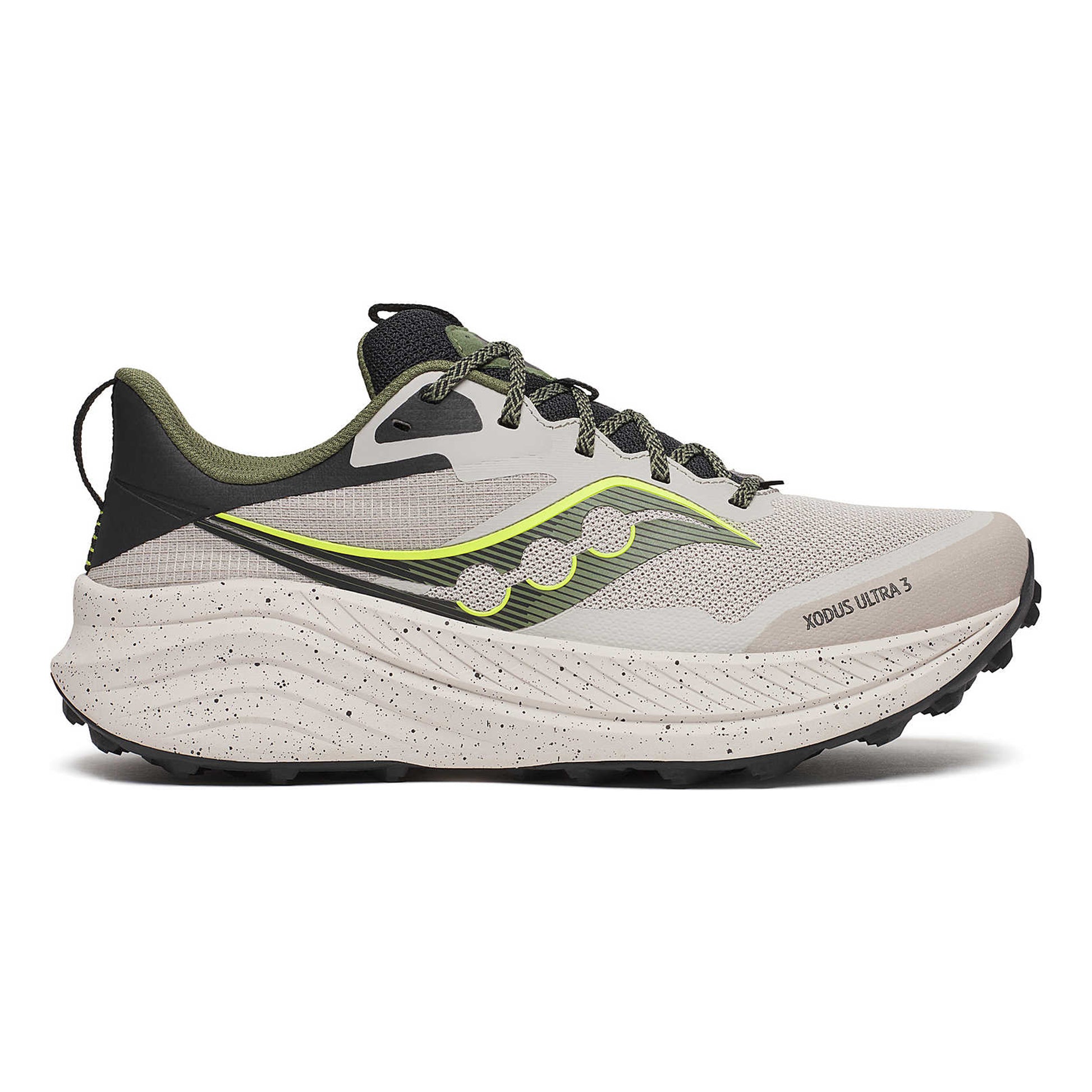 Saucony Xodus Ultra 3 Chaussure Trail Hommes-Crème,Vert Olive