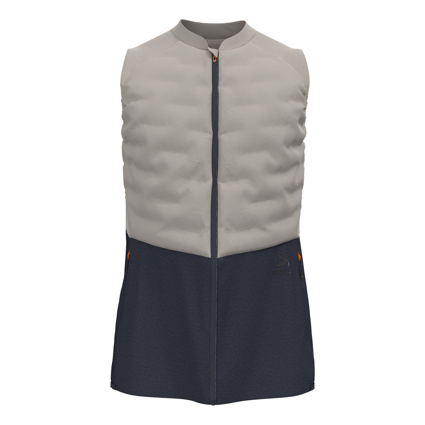 Odlo Zeroweigth Insulator Gilets de course Hommes - gris clair, gris foncé