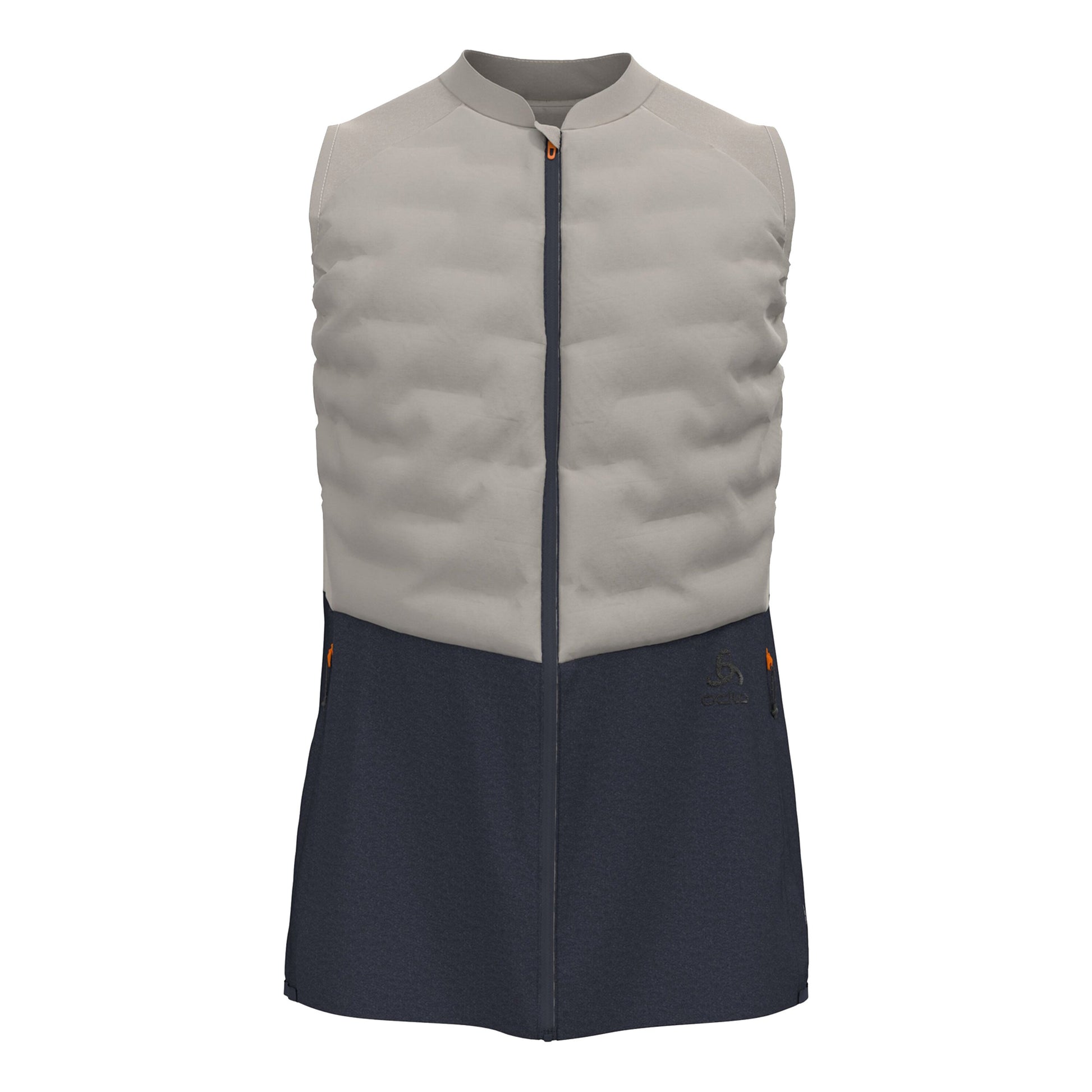 Odlo Zeroweigth Insulator Gilets de course Hommes - gris clair, gris foncé