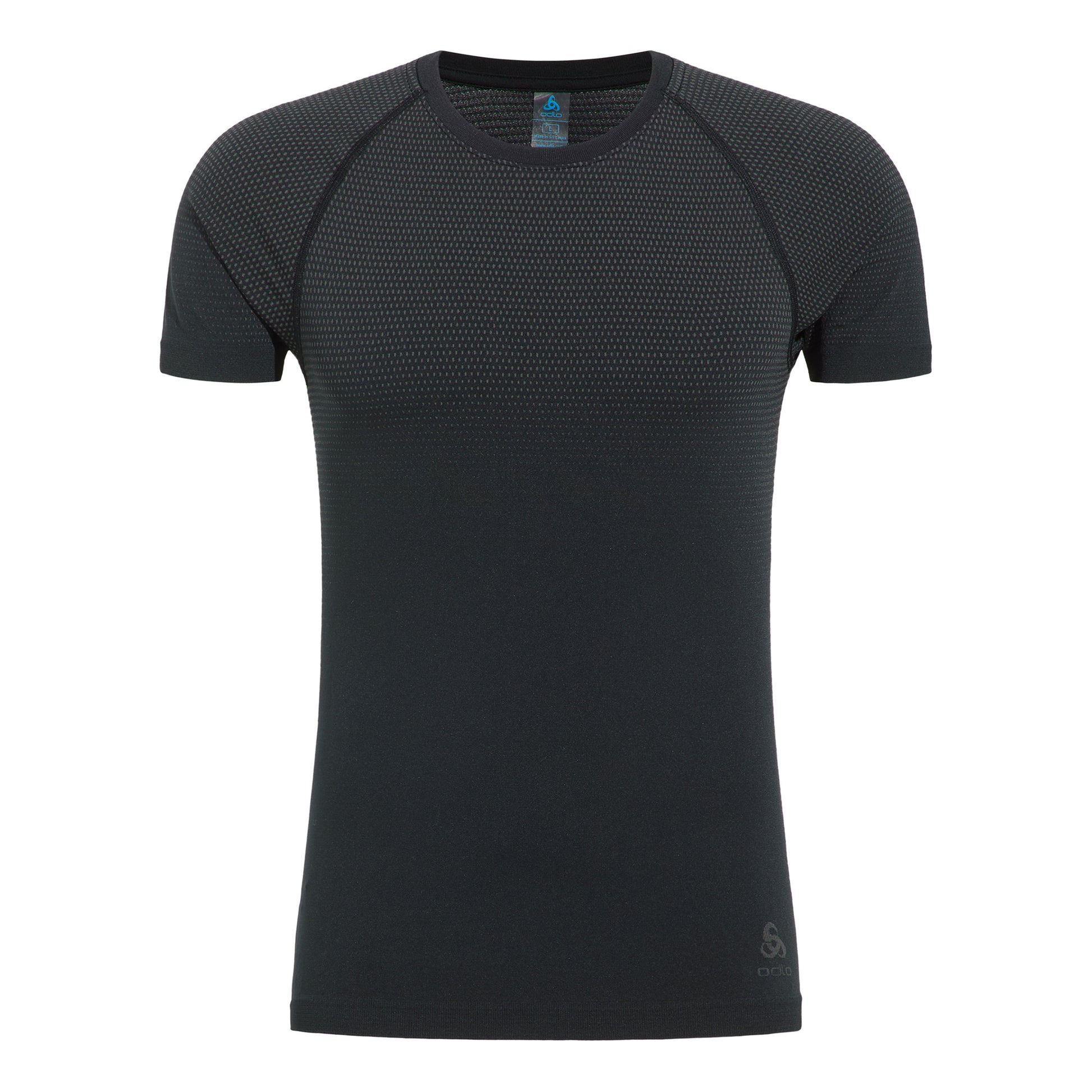 Odlo Performance Light Crew Neck Maillot De Course Hommes-Noir