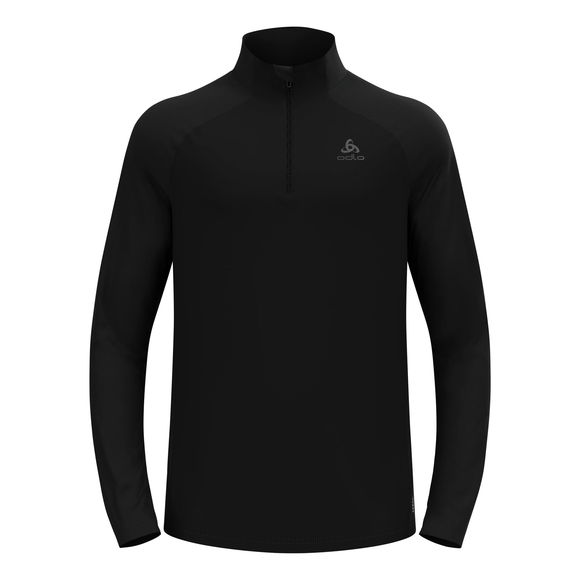 Odlo Essential Ceramiwarm Mid Layer 1/2 Zip Maillot de course Hommes - noir