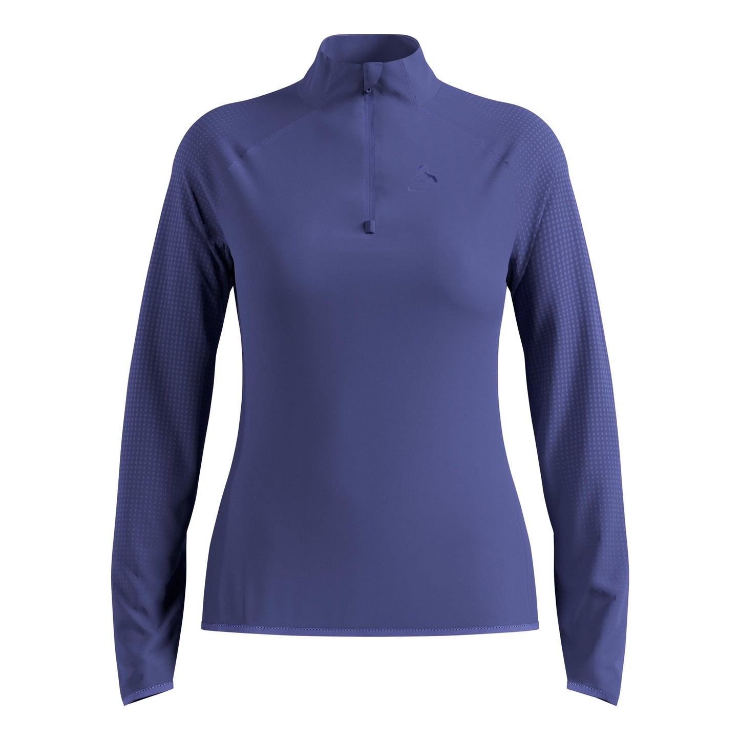Odlo Zeroweight Warm Mid Layer 1/2 Zip Maillot De Course Femmes-Bleu