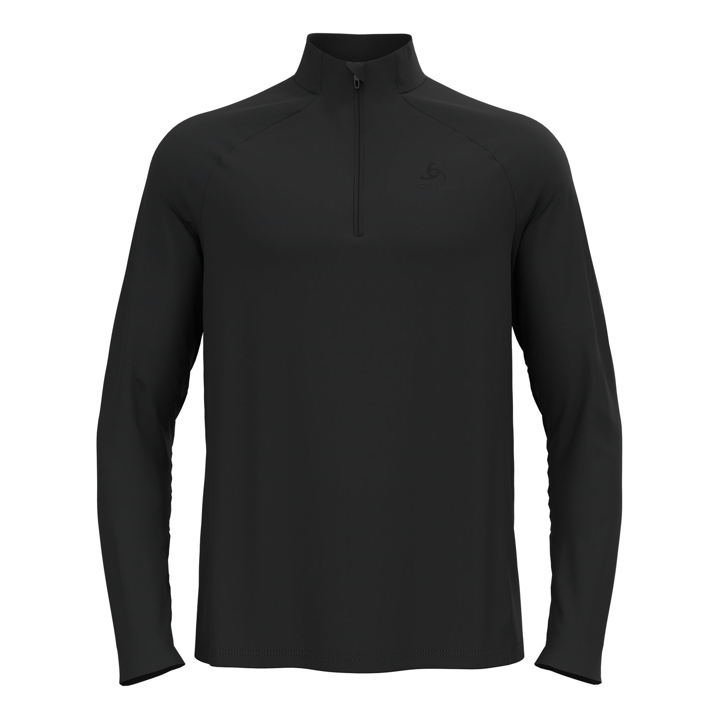 Odlo Essential 1/2 Zip Maillot de course Hommes-noir