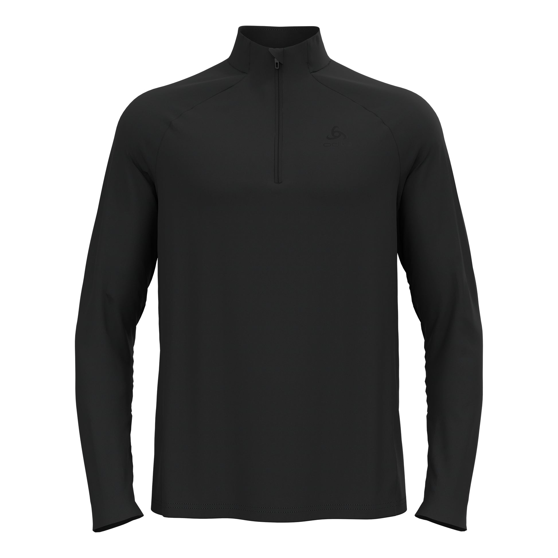 Odlo Essential 1/2 Zip Maillot de course Hommes-noir