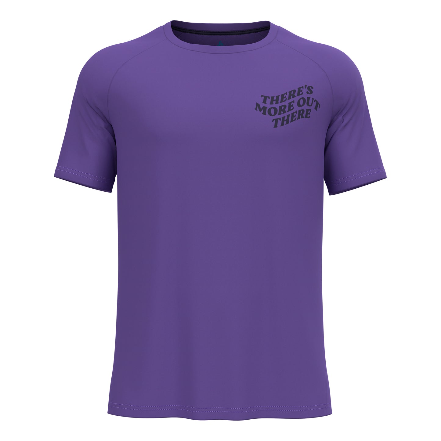 Odlo Essential Print Hardloopshirt Heren-Paars