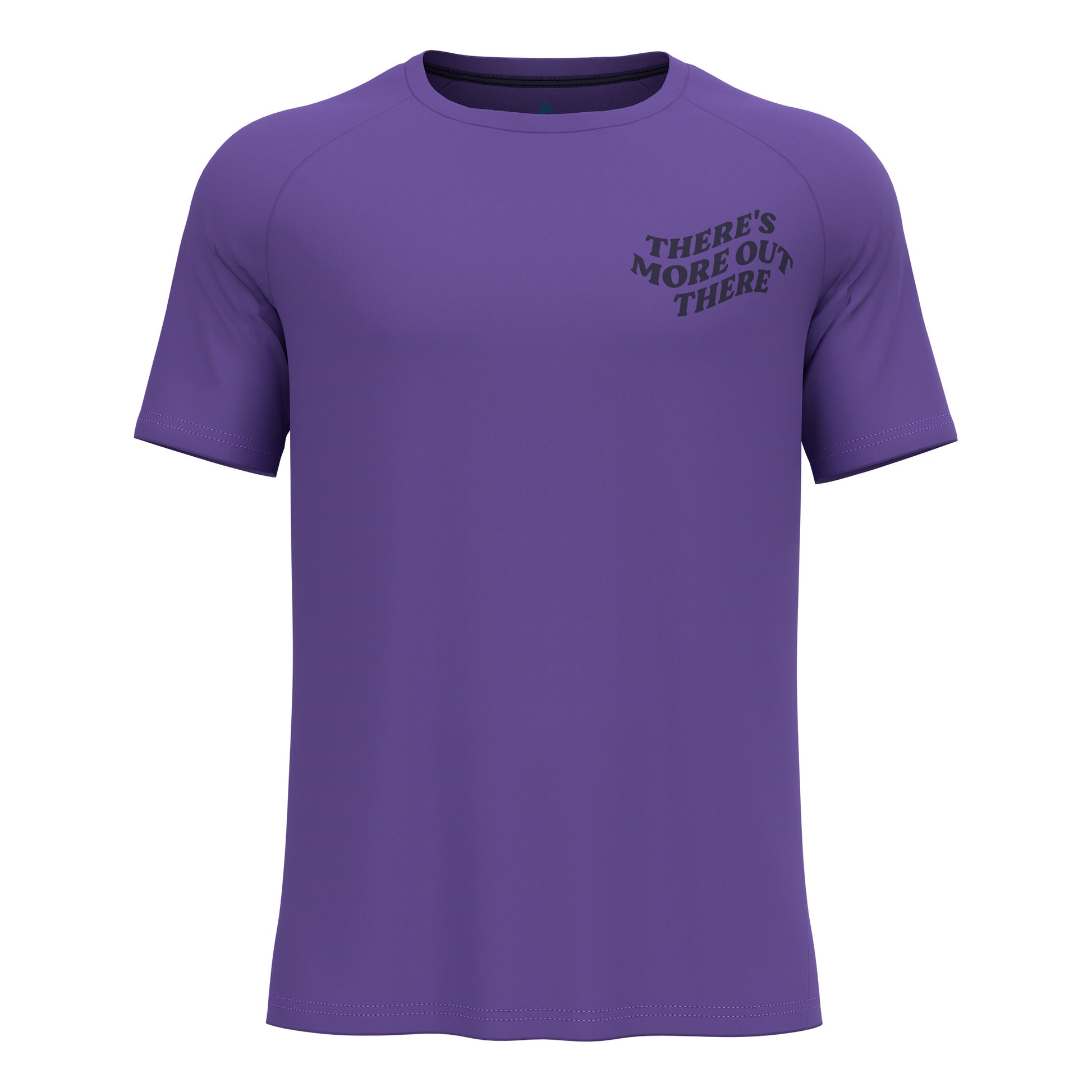 Odlo Essential Print Hardloopshirt Heren-Paars