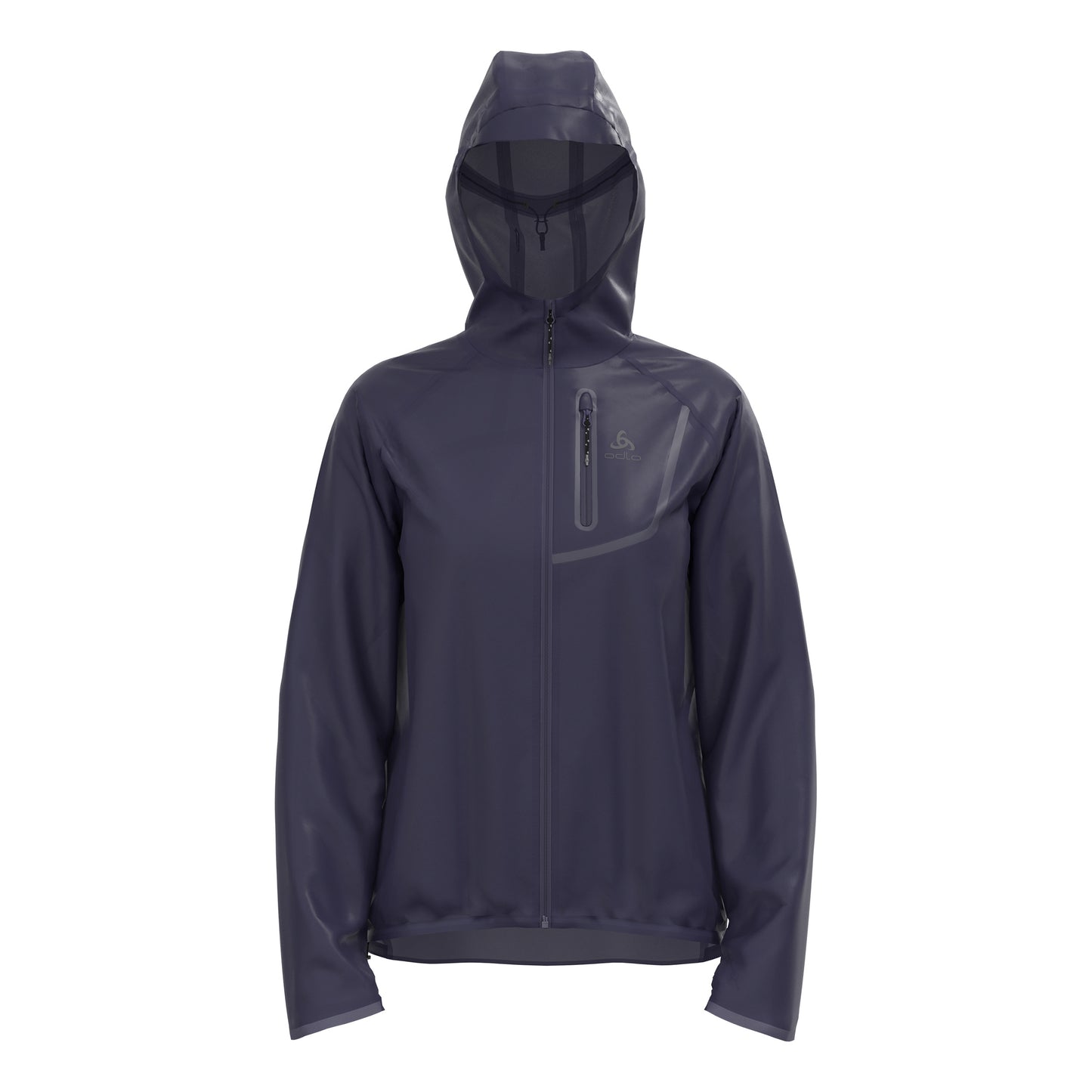 Odlo Zeroweight Dual Dry PK Waterproof Hardloopjas Dames - donkerblauw,