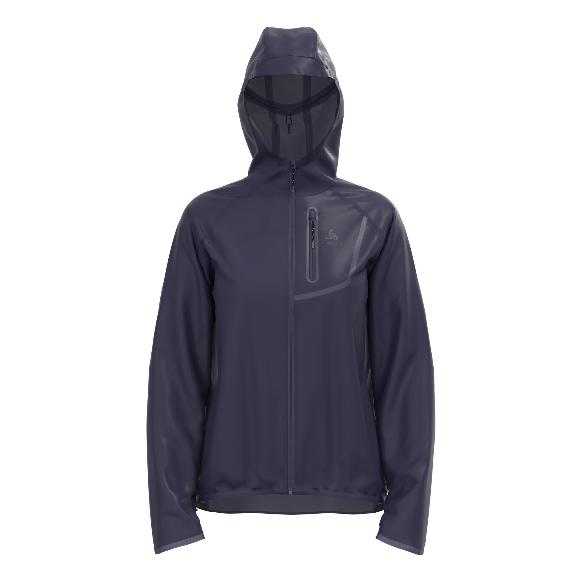 Odlo Zeroweight Dual Dry PK Waterproof Hardloopjas Dames - donkerblauw,
