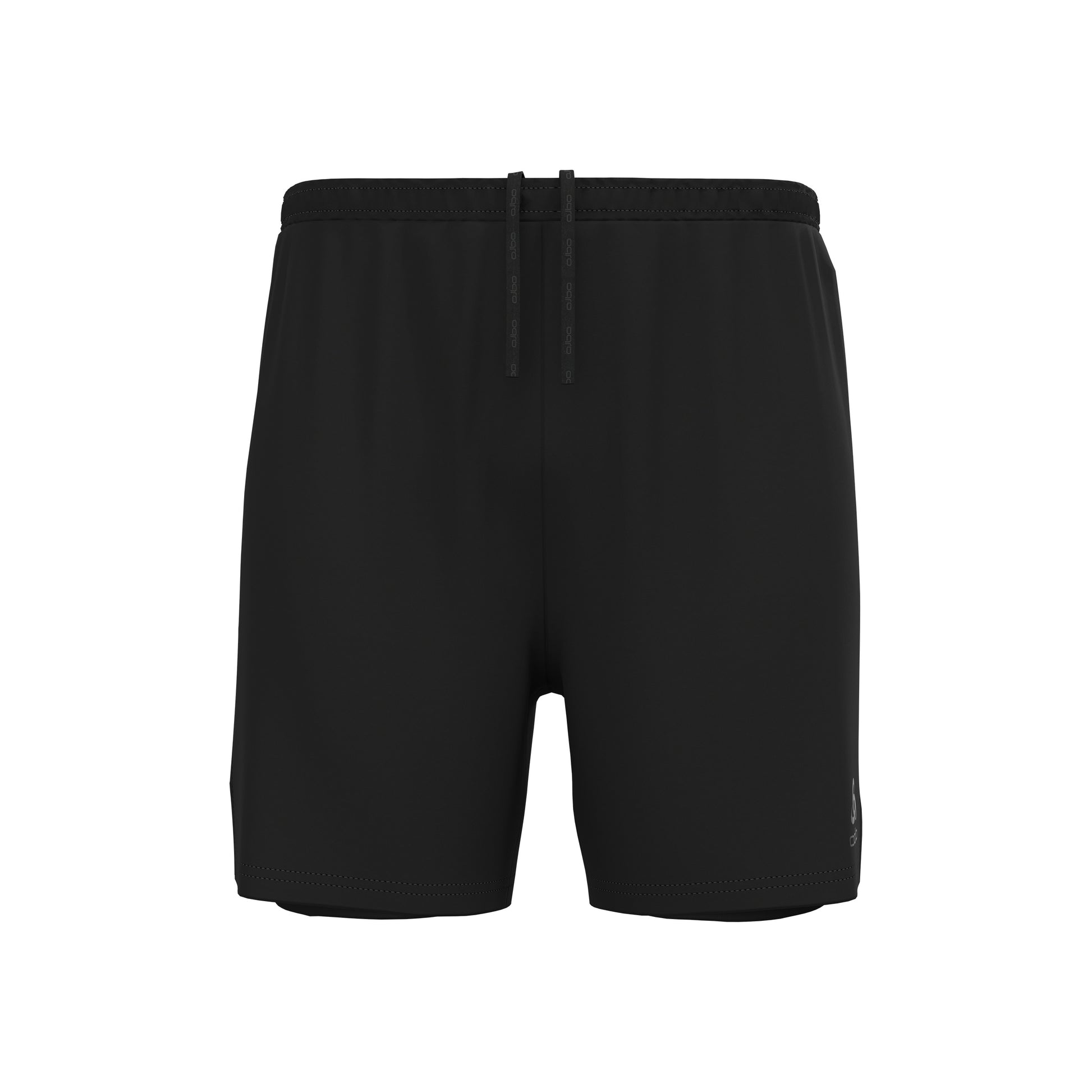 Odlo Essential 6in 2in1 Hardloopshorts Heren-zwart
