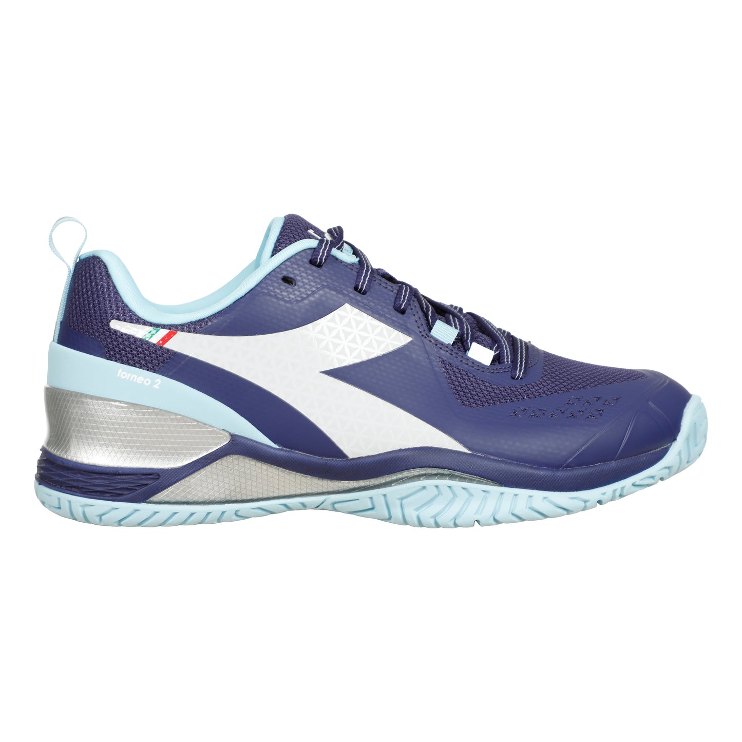 Diadora Blushield Torneo 2 Chaussures toutes surfaces Femmes - bleu foncé, blanc