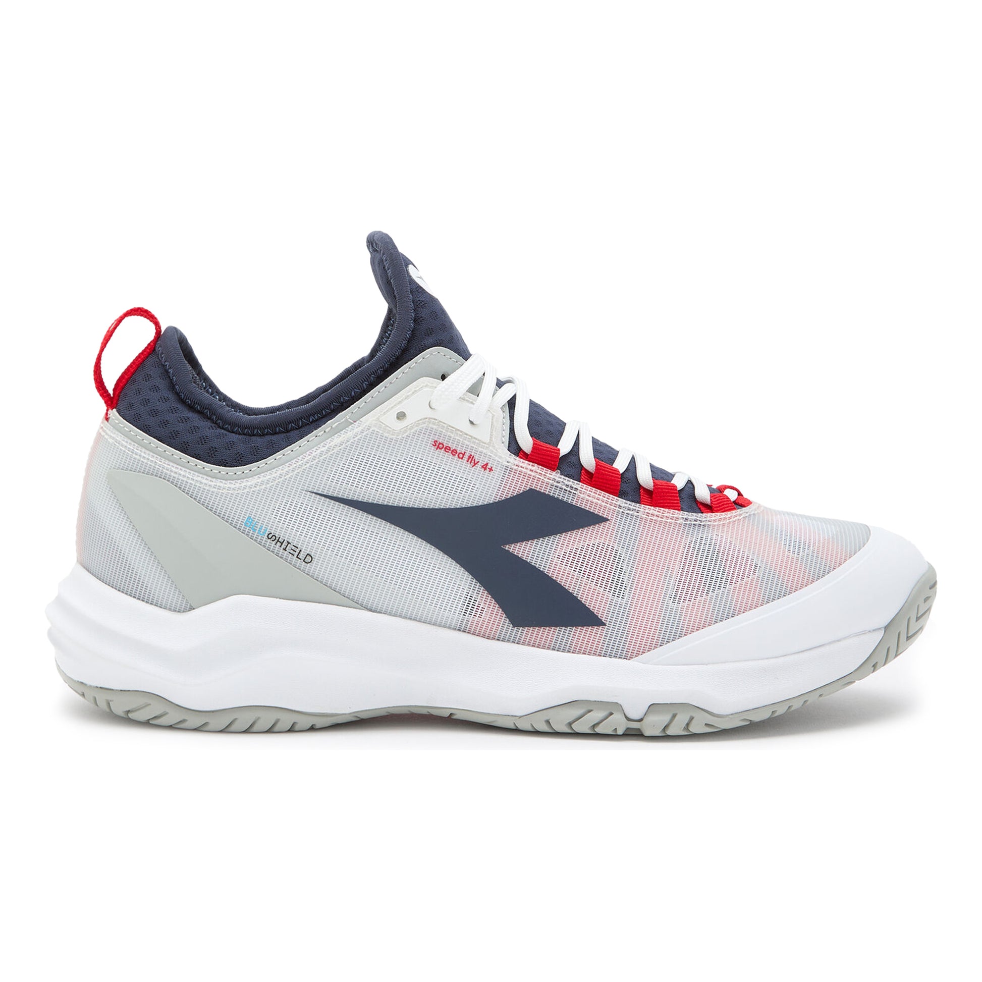 Diadora Speed Blushield Fly 4+ Chaussures toutes surfaces Hommes - blanc, bleu