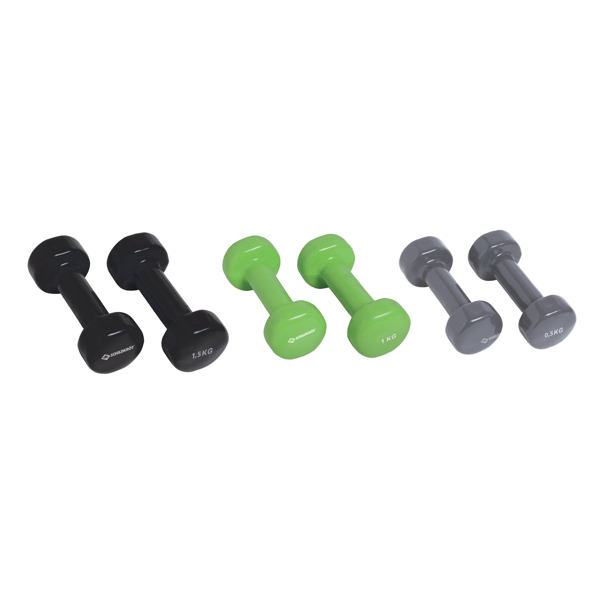 Schildkröt Fitness Vinyl Soft-hantel In Een Koffer-Grijs,Zwart