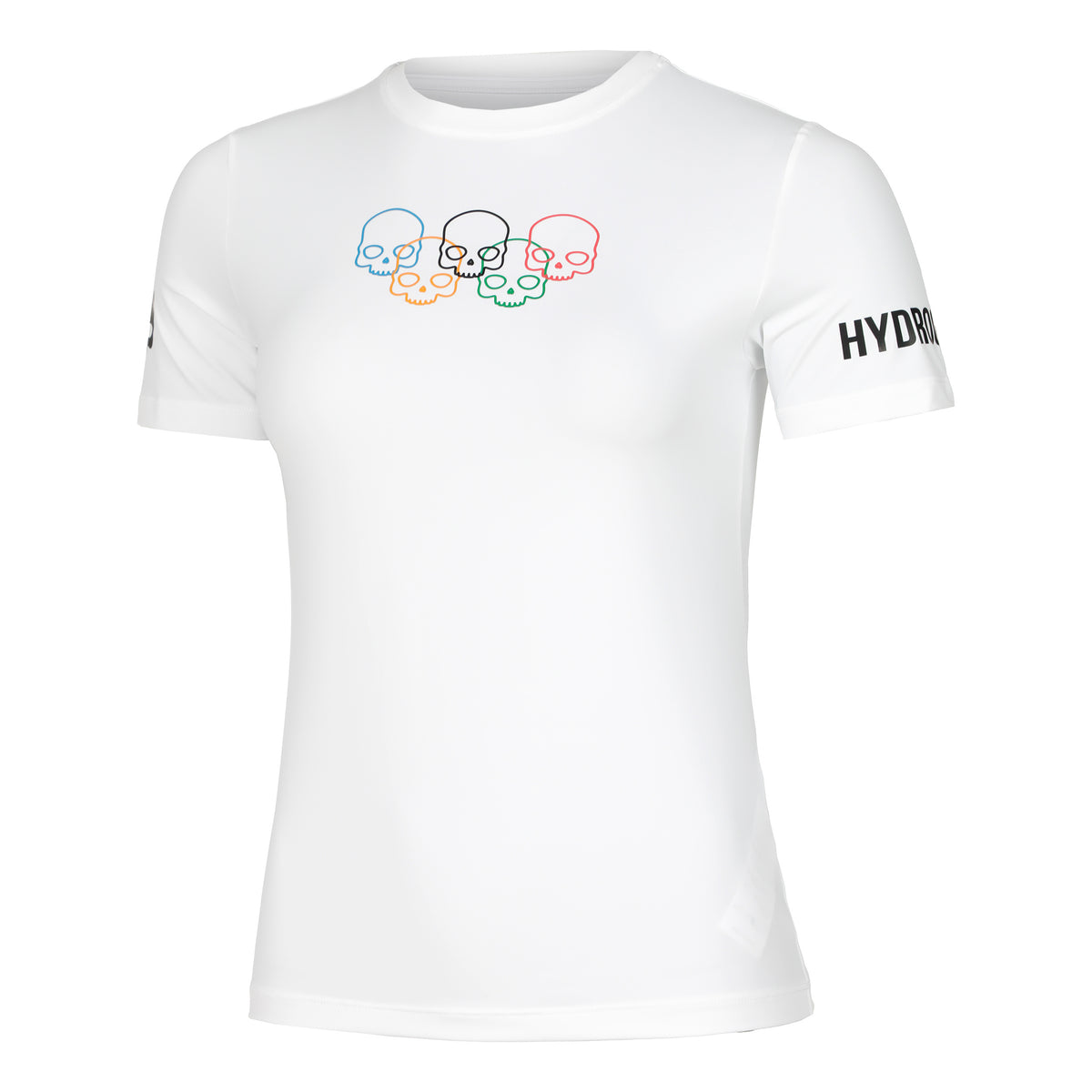 Hydrogen Olympic Skull Tech T-shirt Femmes - blanc,