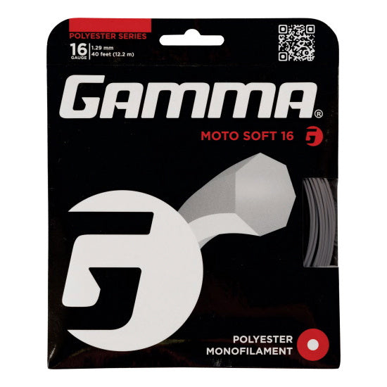 Gamma Moto Soft Charcoal Cordage En Garniture 12,2m-Gris