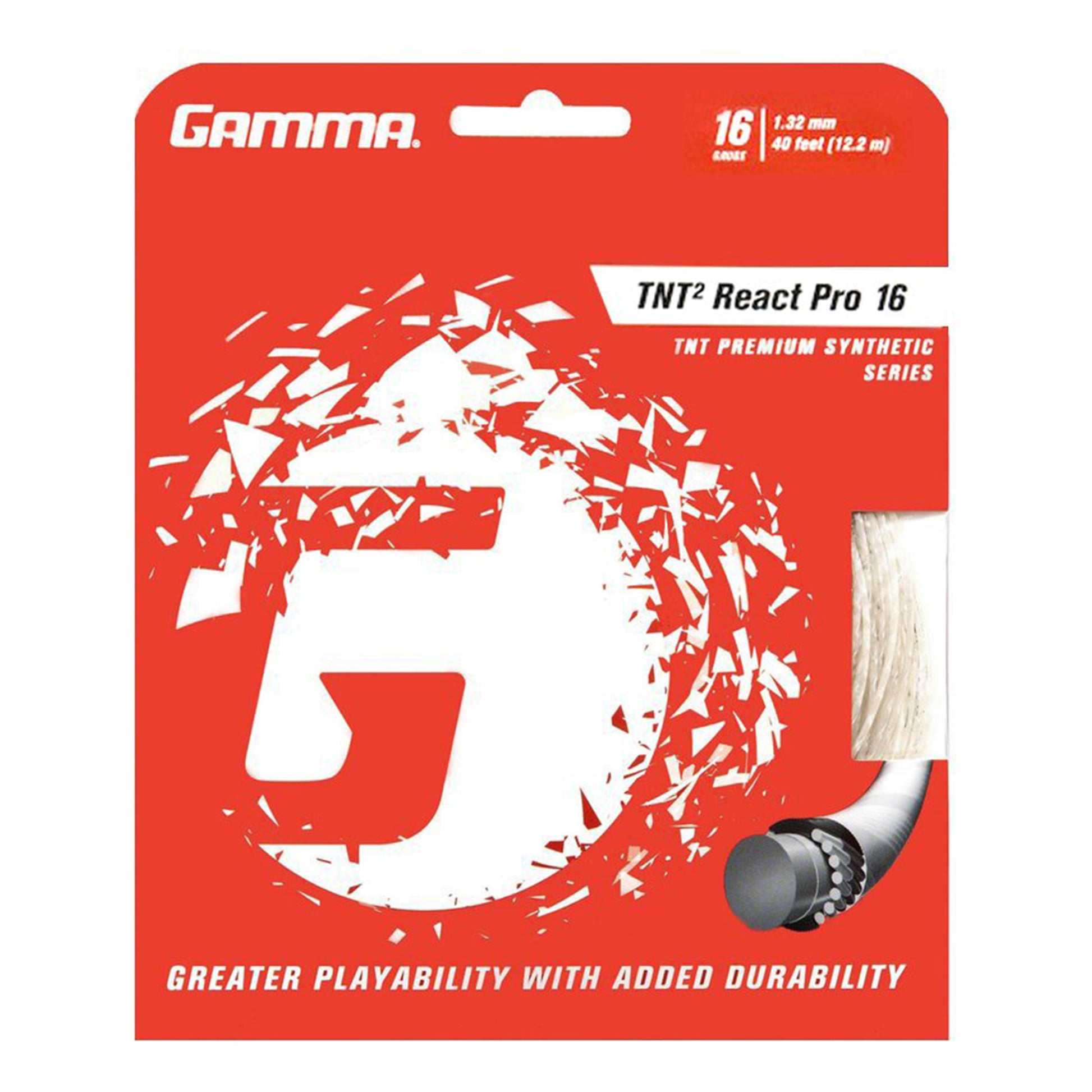 Gamma TNT² React Pro Set Snaren 12,2m-Wit