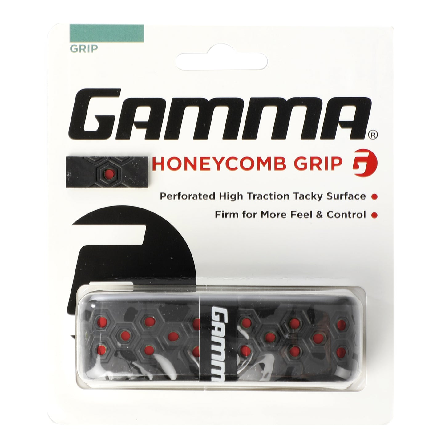 Gamma Honeycomb Cushion Grip Verpakking 1 Stuk-Zwart,Rood