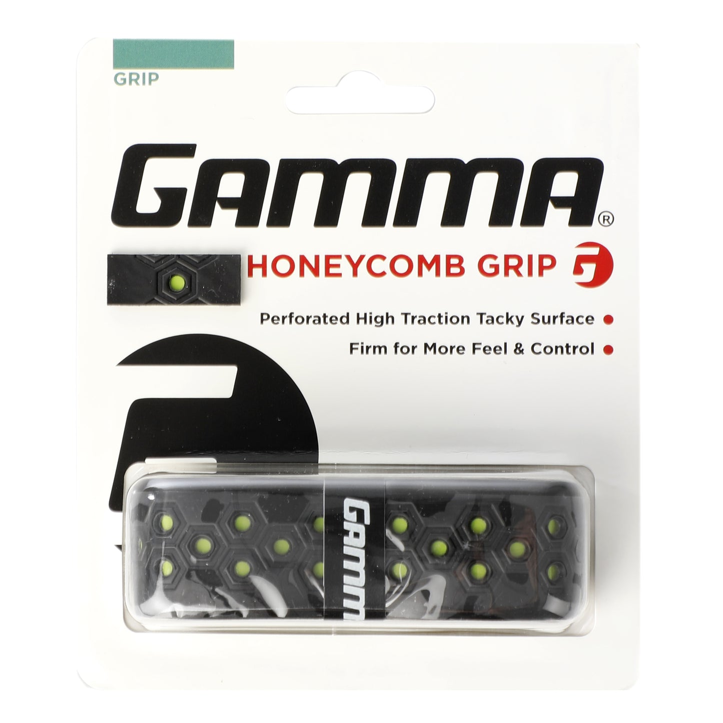 Gamma Honeycomb Cushion Grip Pack 1 Unité-Noir,Vert