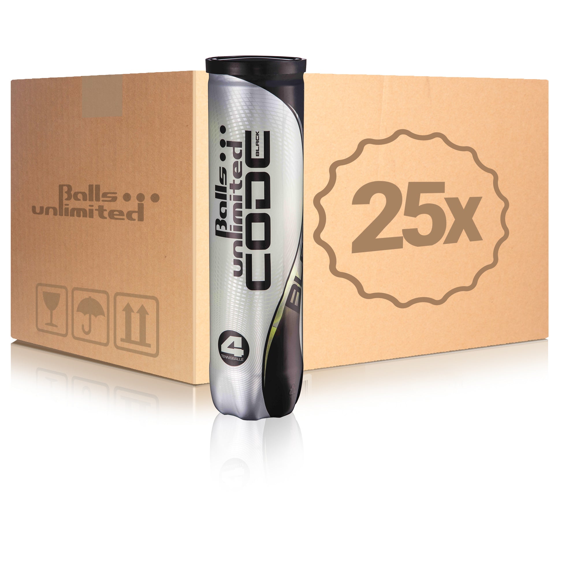 Balls Unlimited 25 tubes de 4 Code Black