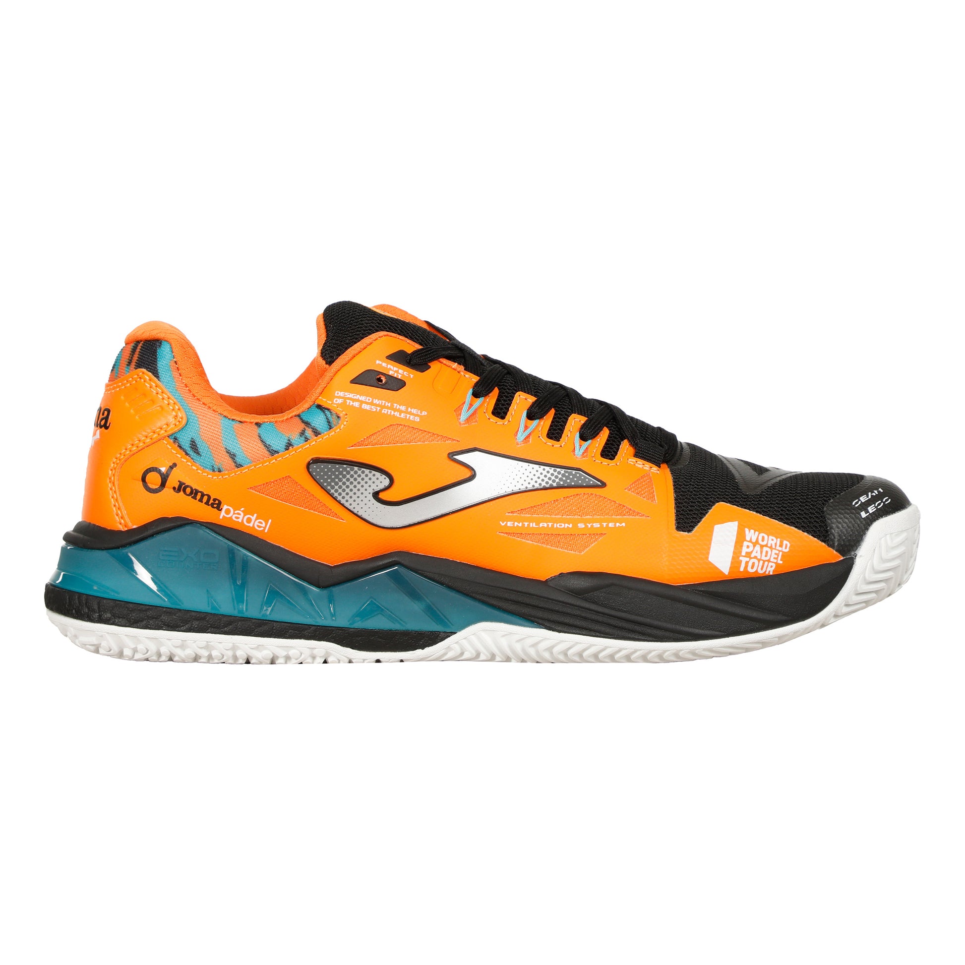 Joma Spin Chaussures padel Hommes - orange, argent