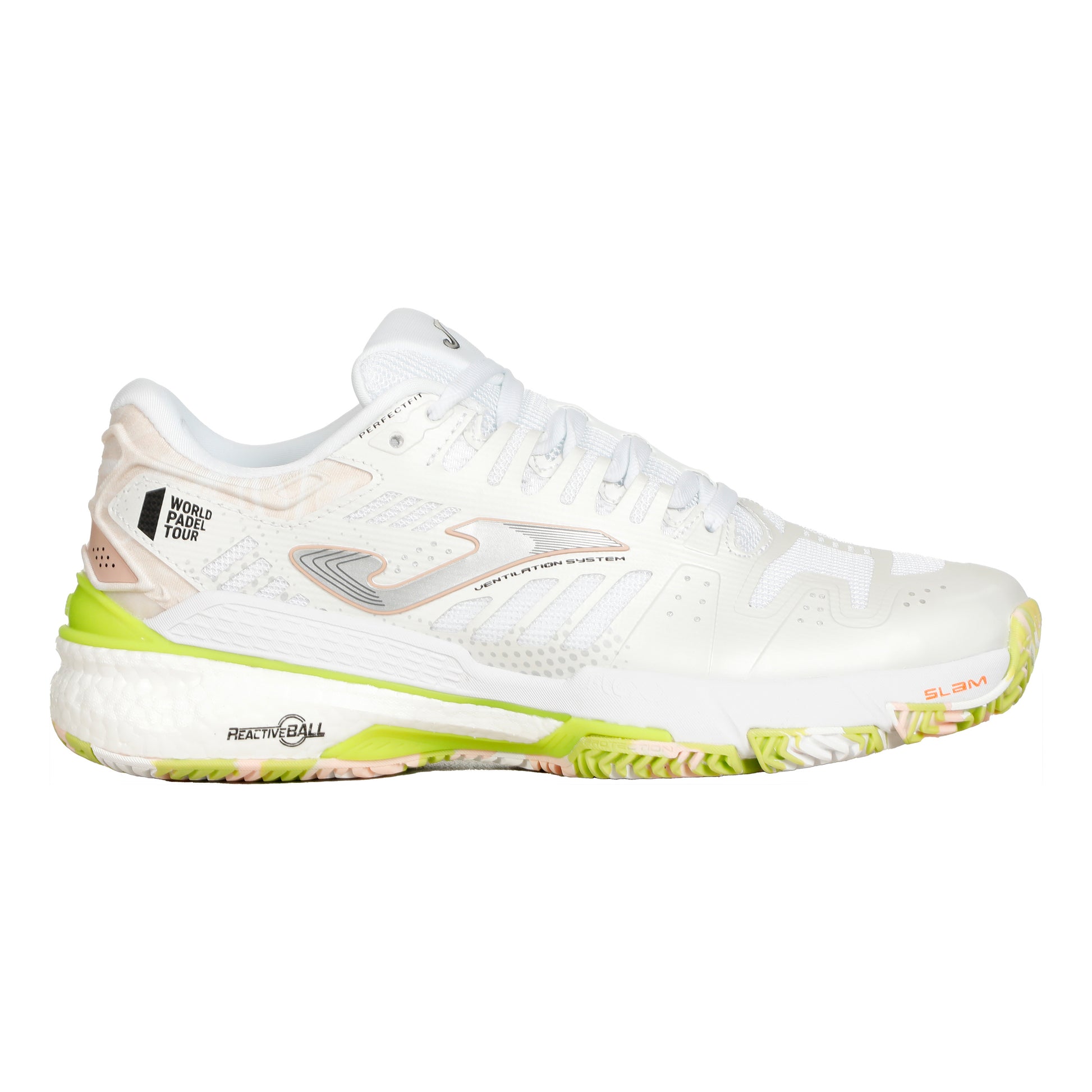 Joma Slam Padel schoen Dames - wit, pink