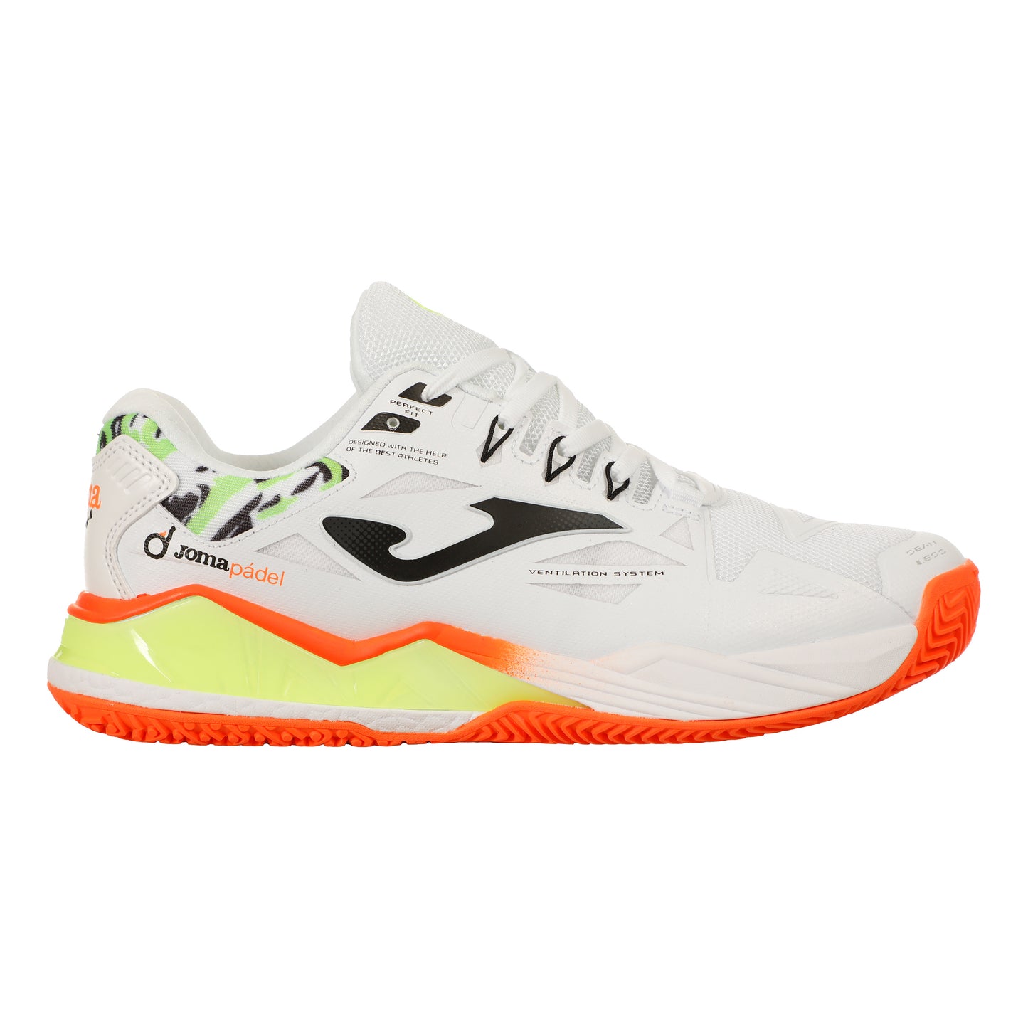 Joma Spin Chaussures padel Hommes - blanc, orange