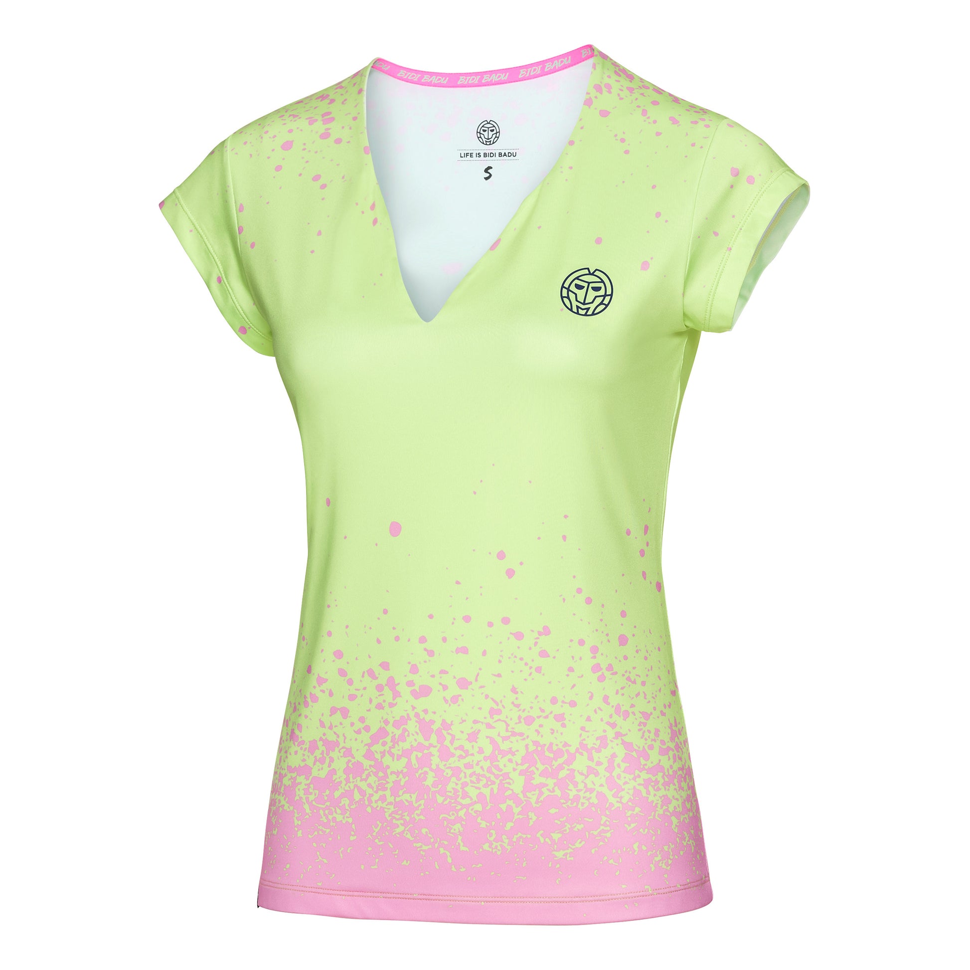 BIDI BADU Bella Tech T-shirt Dames-Lichtgroen,Roze