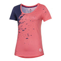 Amari Tech Round-Neck T-shirt Dames - koraal, donkerblauw