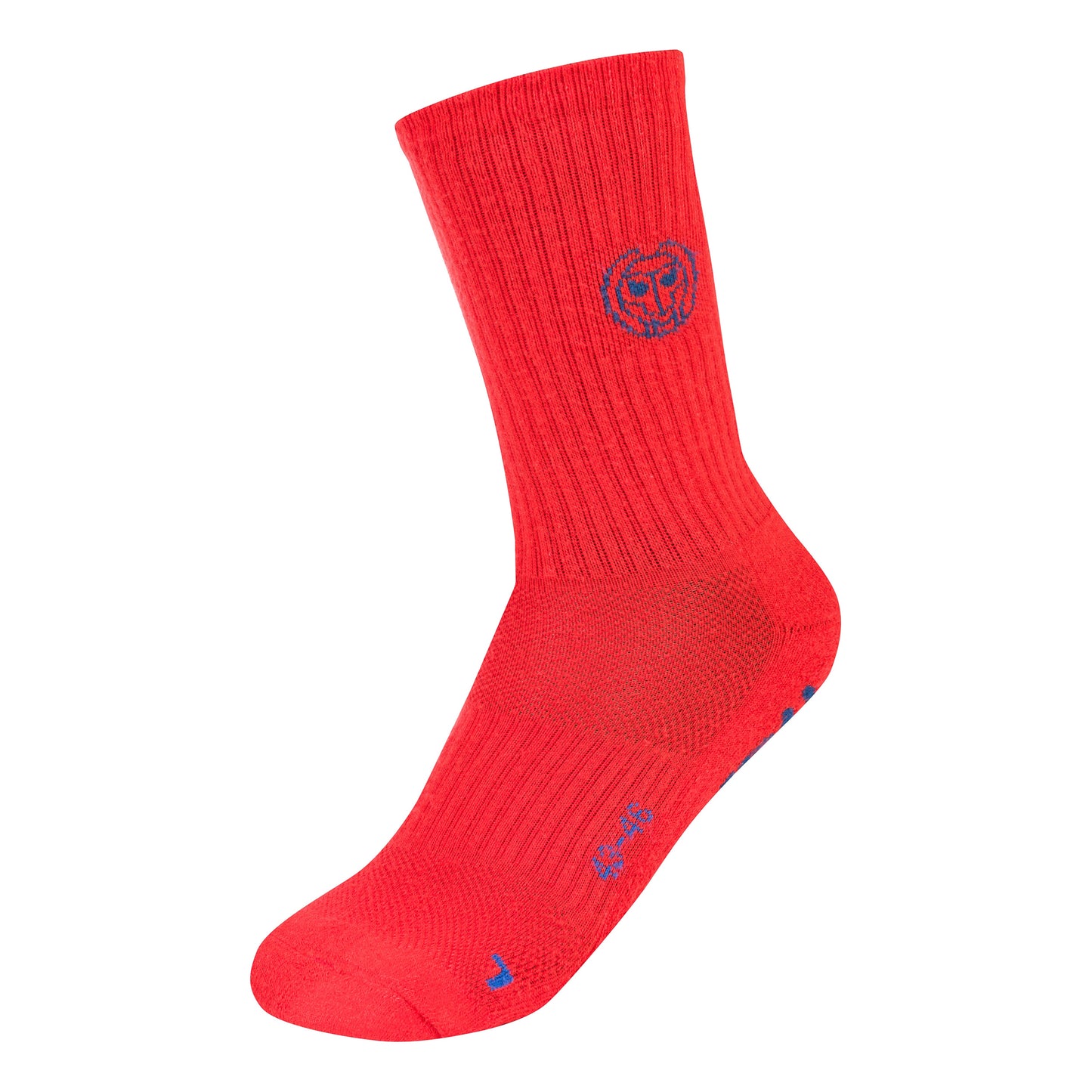 BIDI BADU Tamio Tech Crew Chaussettes De Sport Pack De 3-Rouge,Bleu Foncé