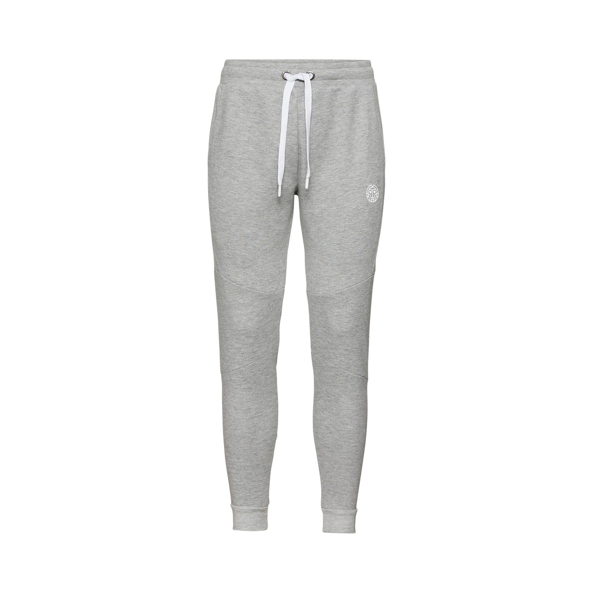 BIDI BADU Basil Basic Cuffed Trainingsbroek Jongens - lichtgrijs, wit